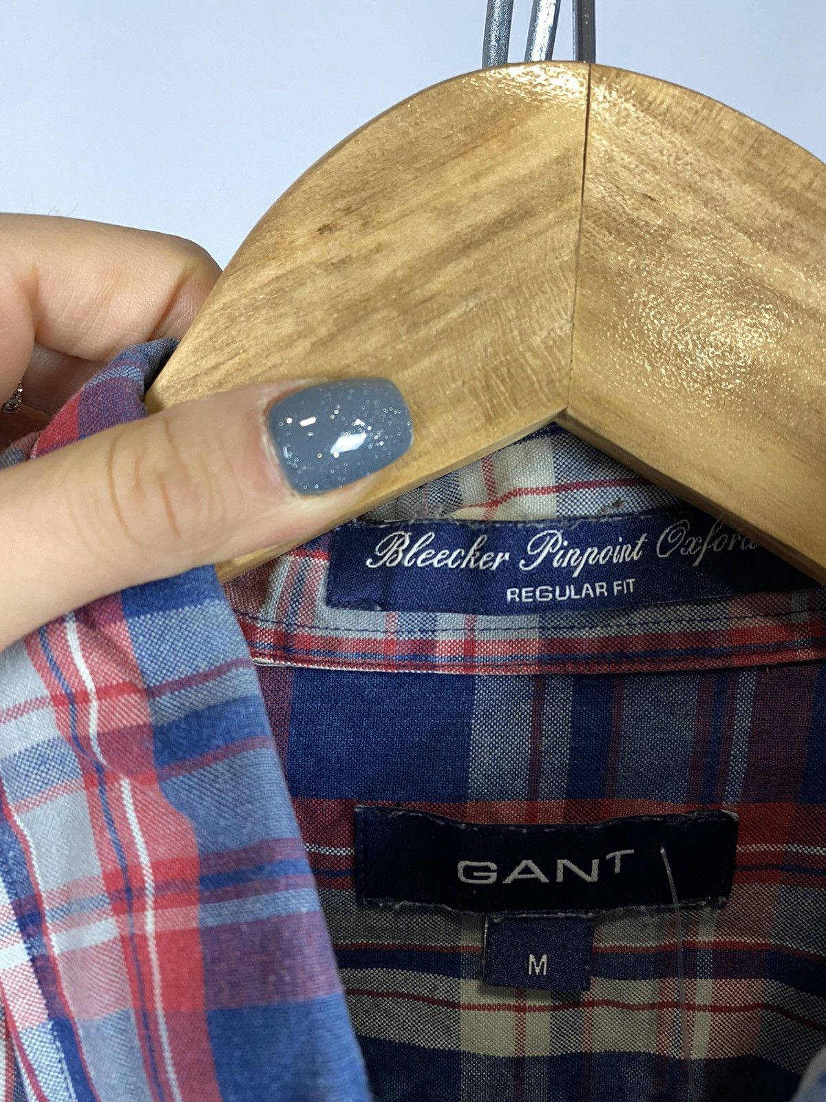 Gant Gant shirt long sleeve streetwear red blue size M Size US M / EU 48-50 / 2 - 3 Thumbnail