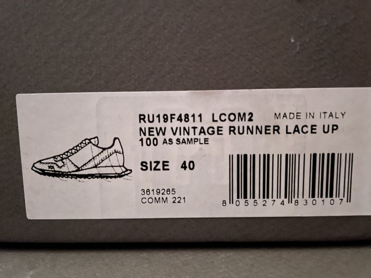 Rick Owens NEW Gradient Panel Vintage Runner Leather Loose Sneaker Size US 7 / EU 40 - 7 Thumbnail