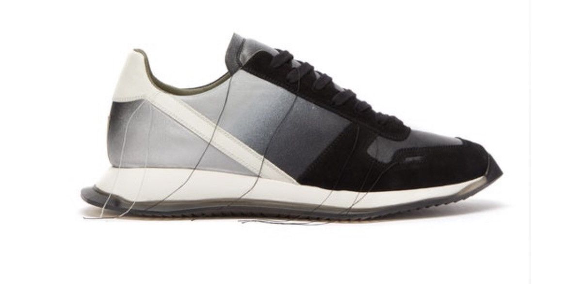 Rick Owens NEW Gradient Panel Vintage Runner Leather Loose Sneaker Size US 7 / EU 40 - 1 Thumbnail