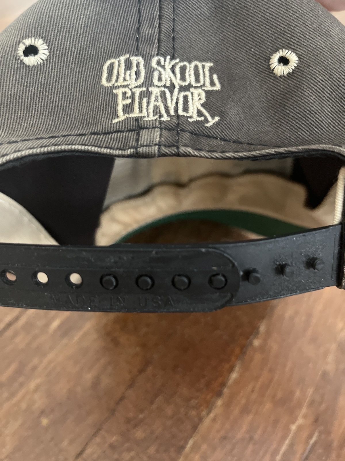 Vintage 90s Faded Stussy Old Skool Flavor Snap Back