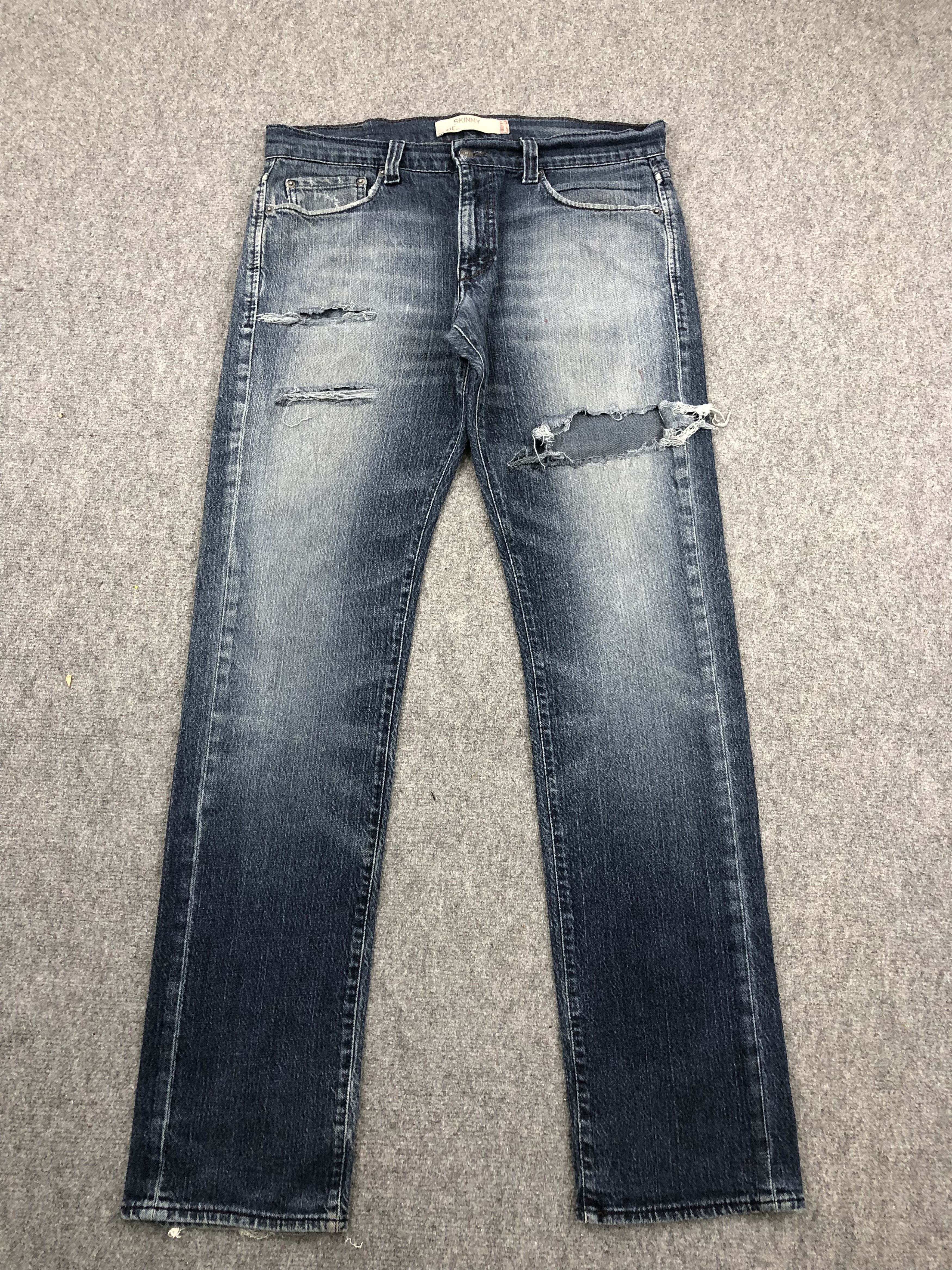 Vintage Levis 511 Skinny Faded Blue Denim DPP0243