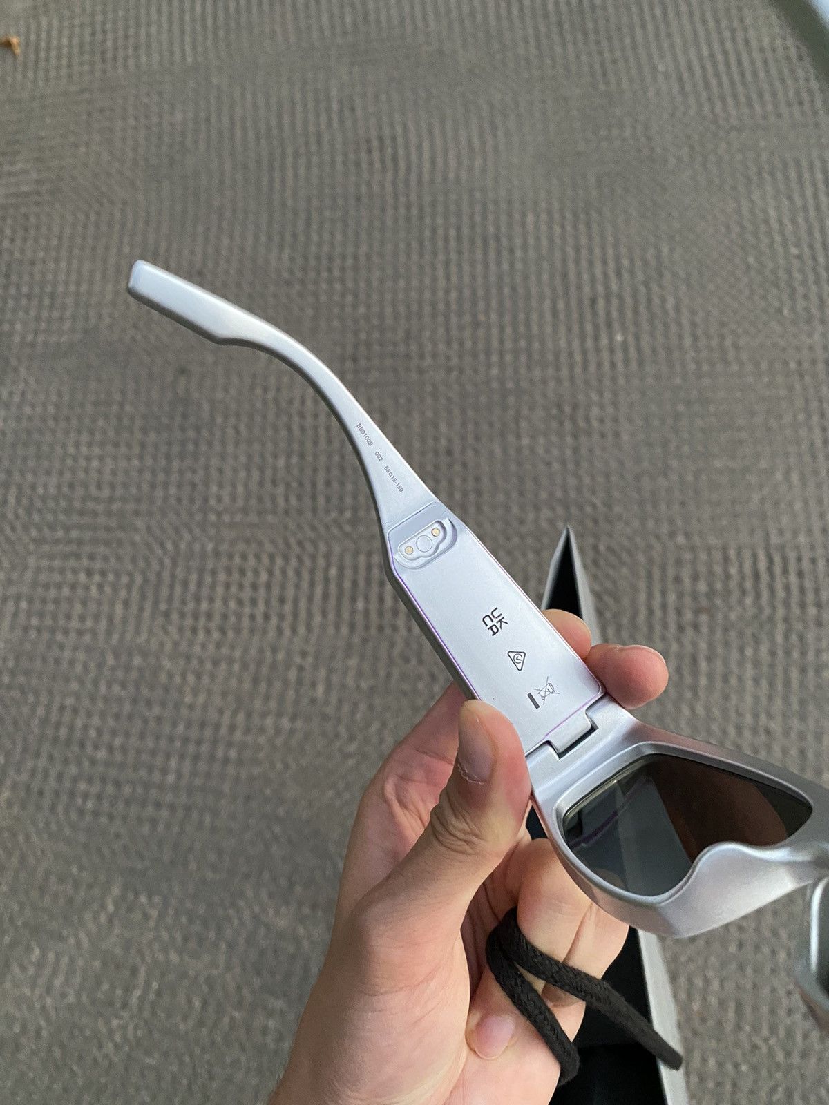 Balenciaga *RARE* BALENCIAGA SILVER LED FRAMES SUNGLASSES SHADES Size ONE SIZE - 5 Thumbnail