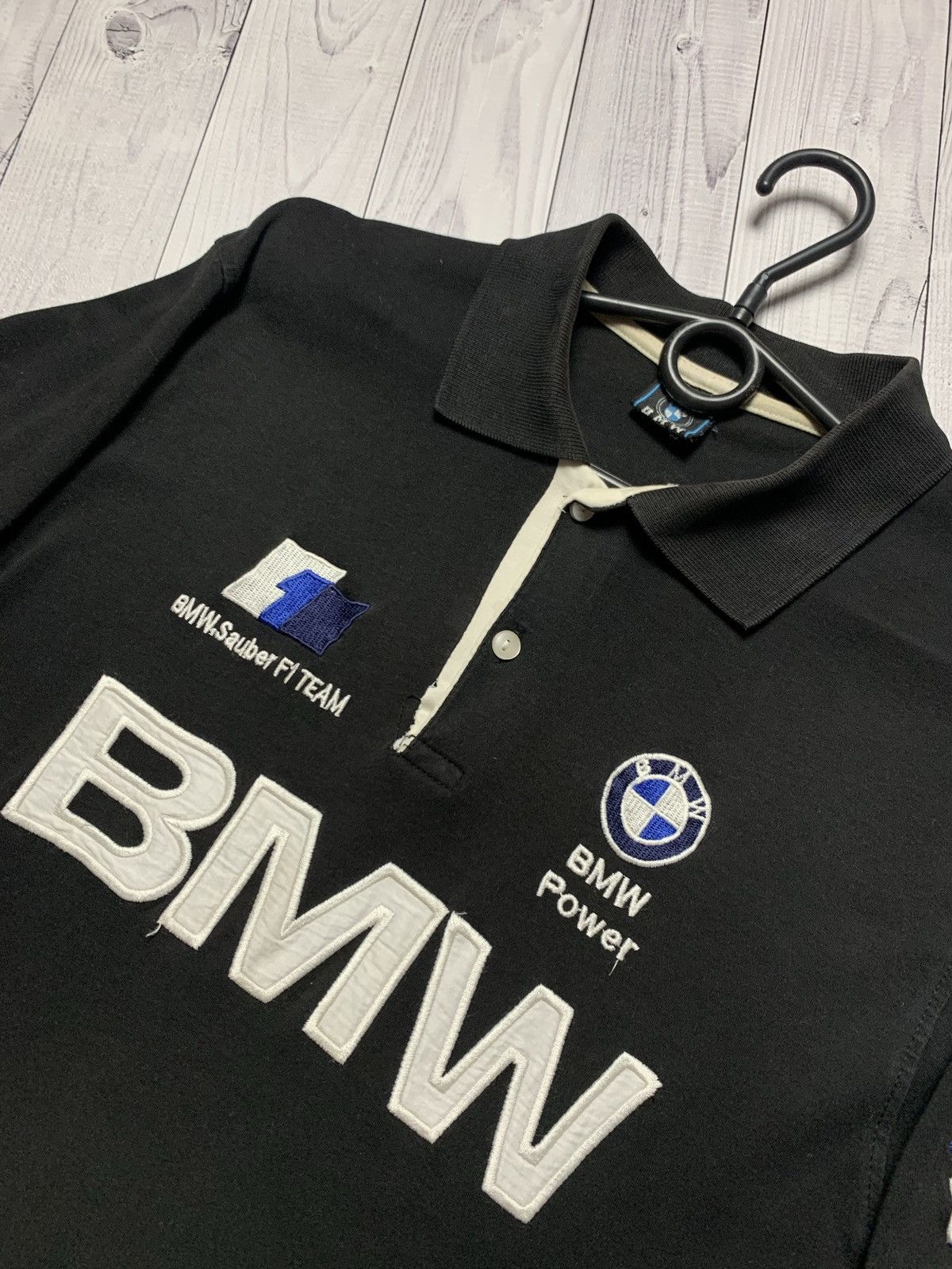 BMW × Vintage Vintage polo BMW racing tee big logo Size US L / EU 52-54 / 3 - 4 Thumbnail