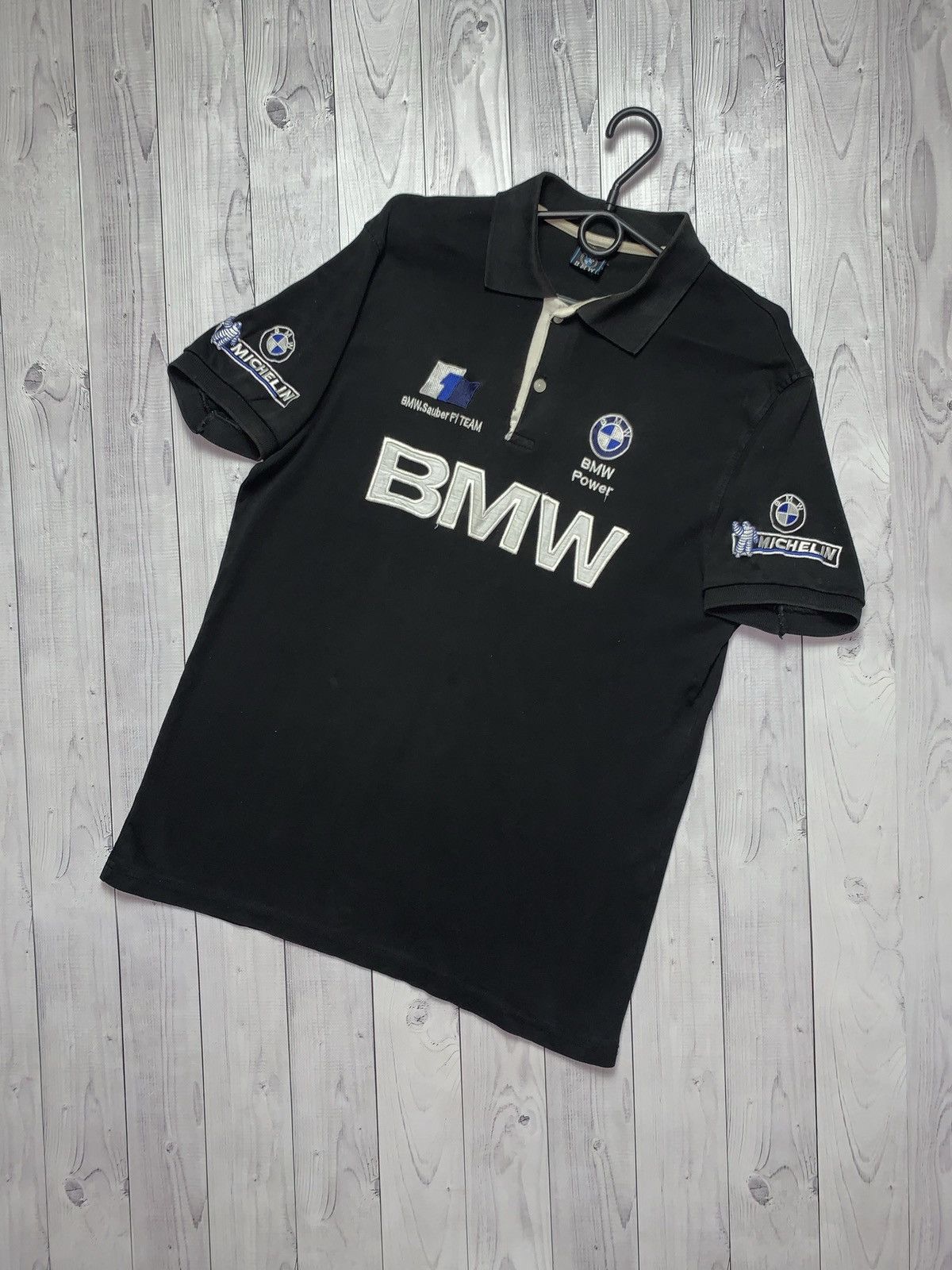 BMW × Vintage Vintage polo BMW racing tee big logo Size US L / EU 52-54 / 3 - 1 Thumbnail
