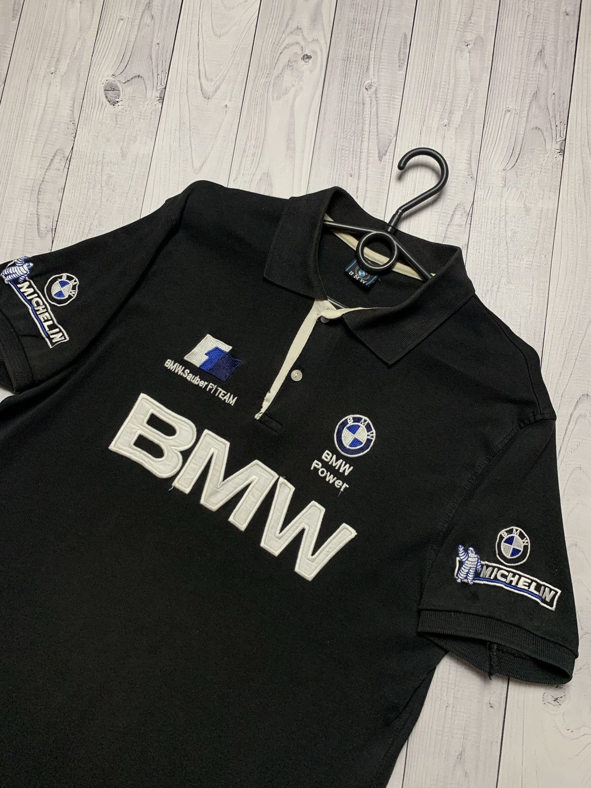 BMW × Vintage Vintage polo BMW racing tee big logo Size US L / EU 52-54 / 3 - 2 Thumbnail