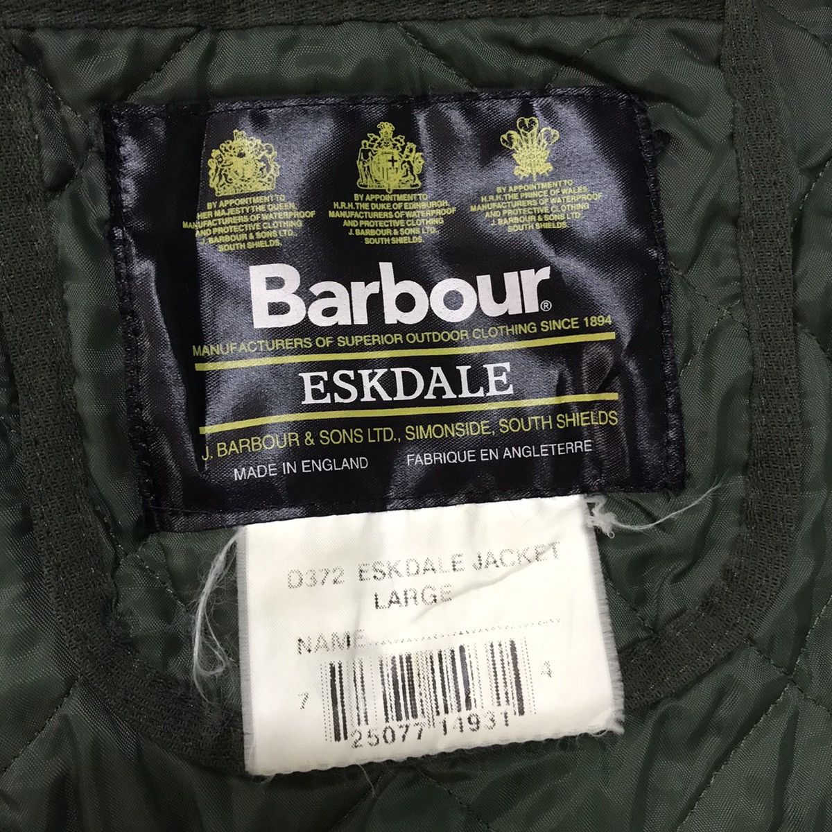 Barbour Barbour Eskdale Quilted Jacket Made in London Size US L / EU 52-54 / 3 - 18 Thumbnail