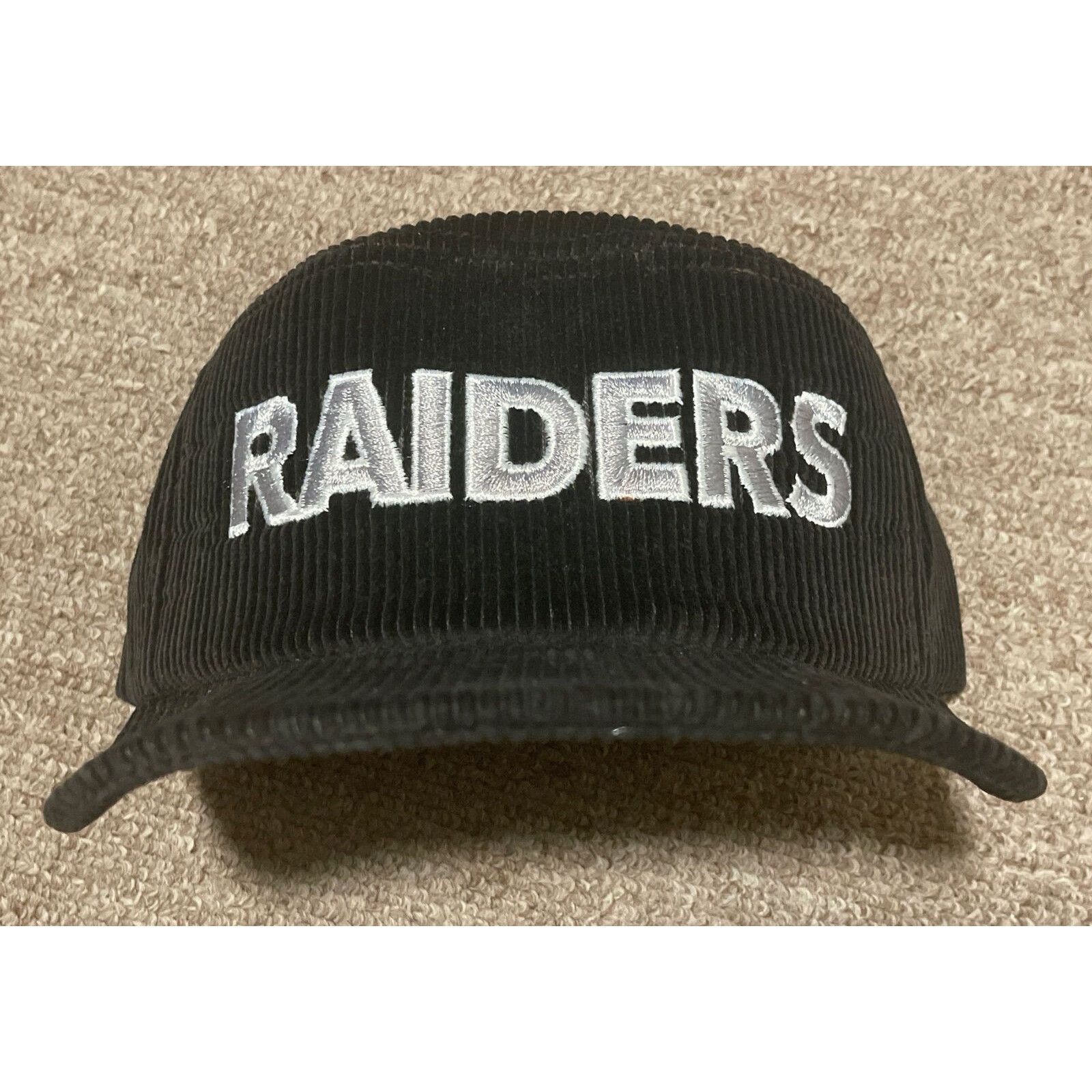 New Era Vintage 80s New Era Raiders Snapback Corduroy Hat Size ONE SIZE - 6 Thumbnail