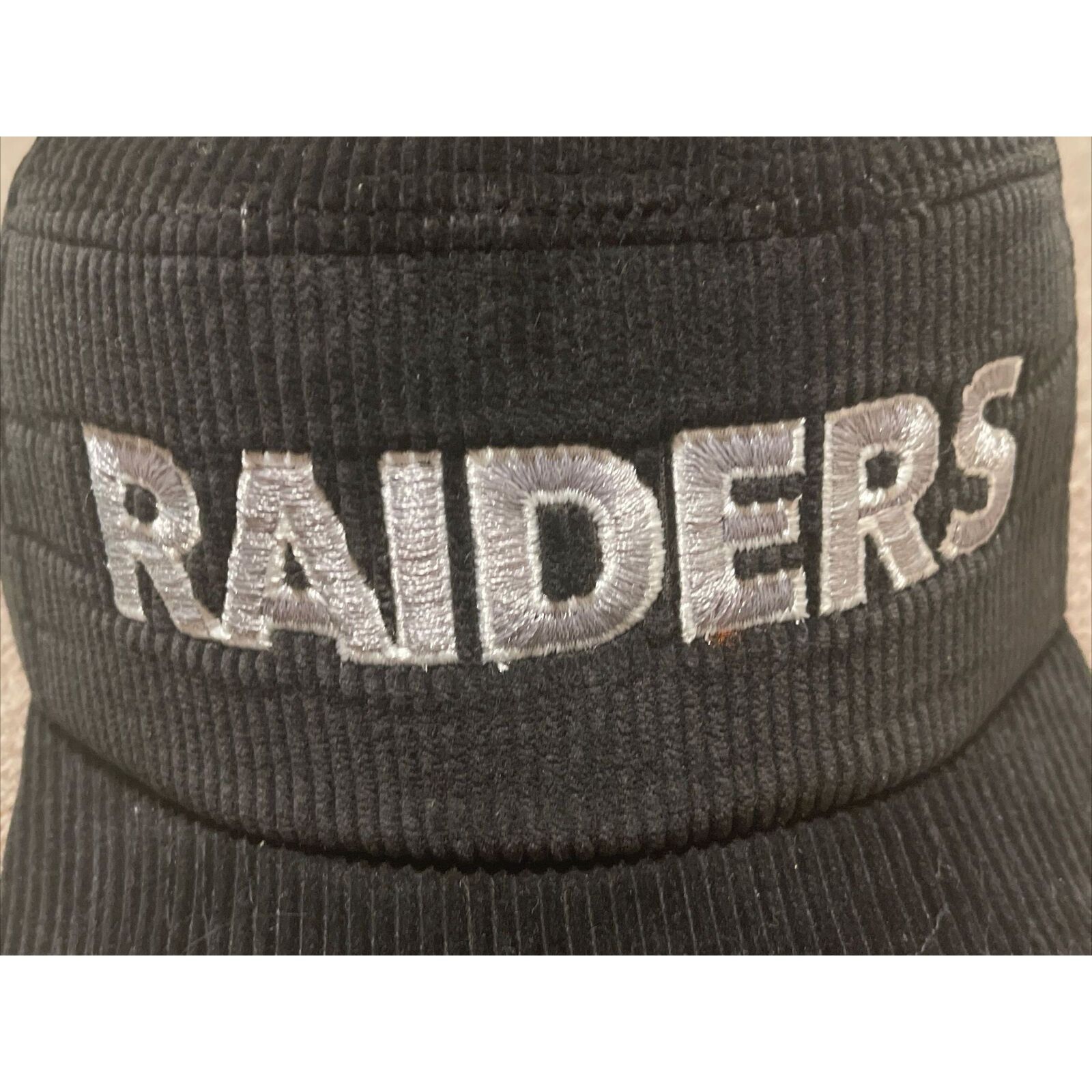 New Era Vintage 80s New Era Raiders Snapback Corduroy Hat Size ONE SIZE - 7 Thumbnail