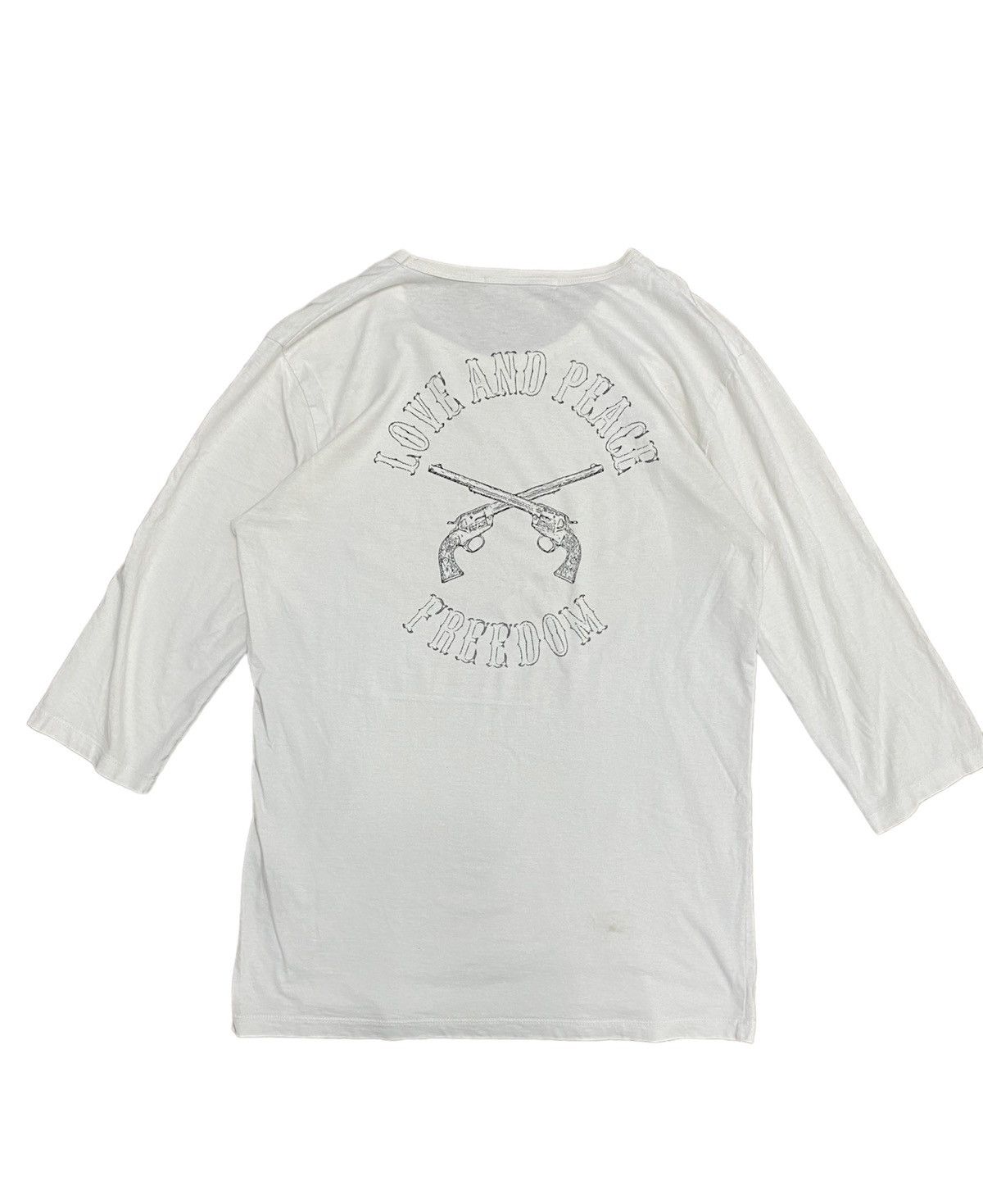 Japanese Brand × Mastermind Japan × Roar Vtg ROAR love peace and freedom 3/4 sleeve Size US M / EU 48-50 / 2 - 1 Thumbnail