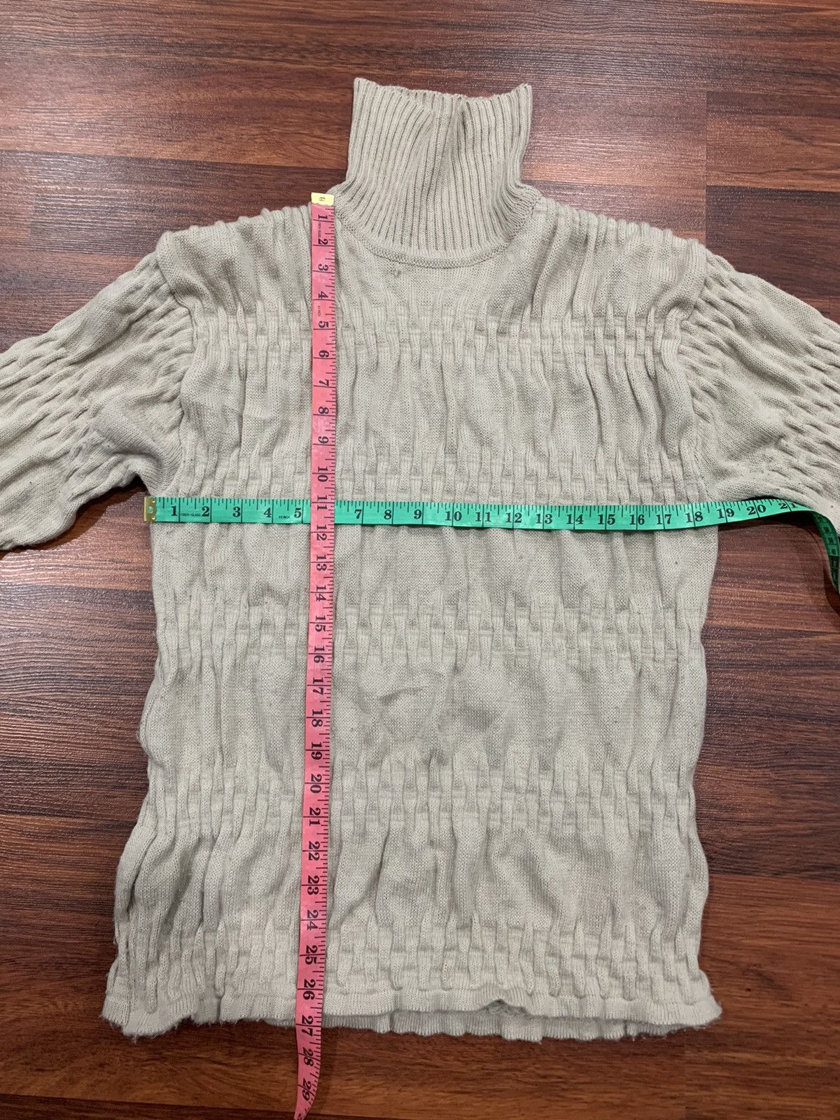 Japanese Brand Belle Ellensen Turtle Neck Wool Knitwear Size US L / EU 52-54 / 3 - 3 Thumbnail