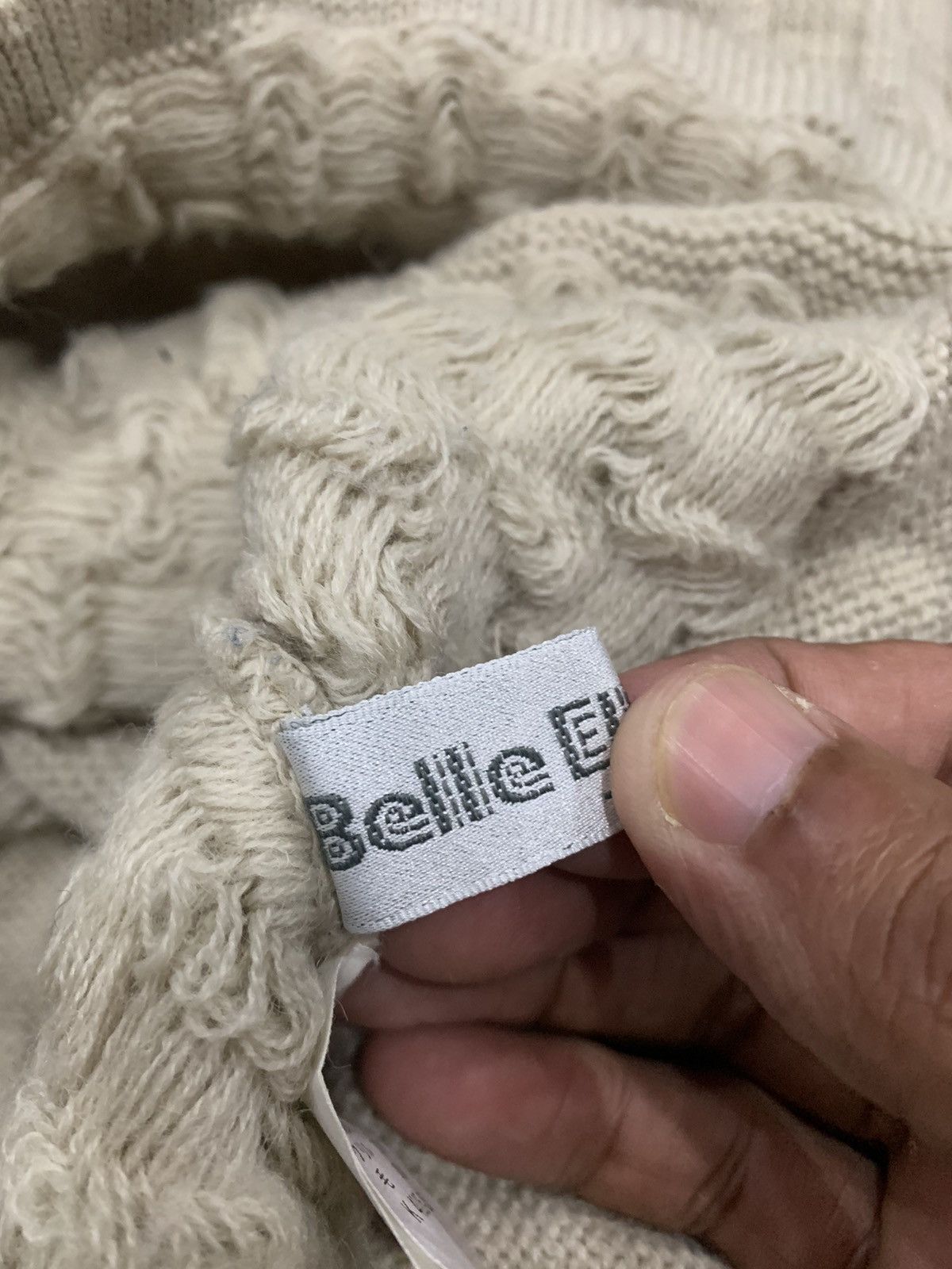 Japanese Brand Belle Ellensen Turtle Neck Wool Knitwear Size US L / EU 52-54 / 3 - 11 Thumbnail