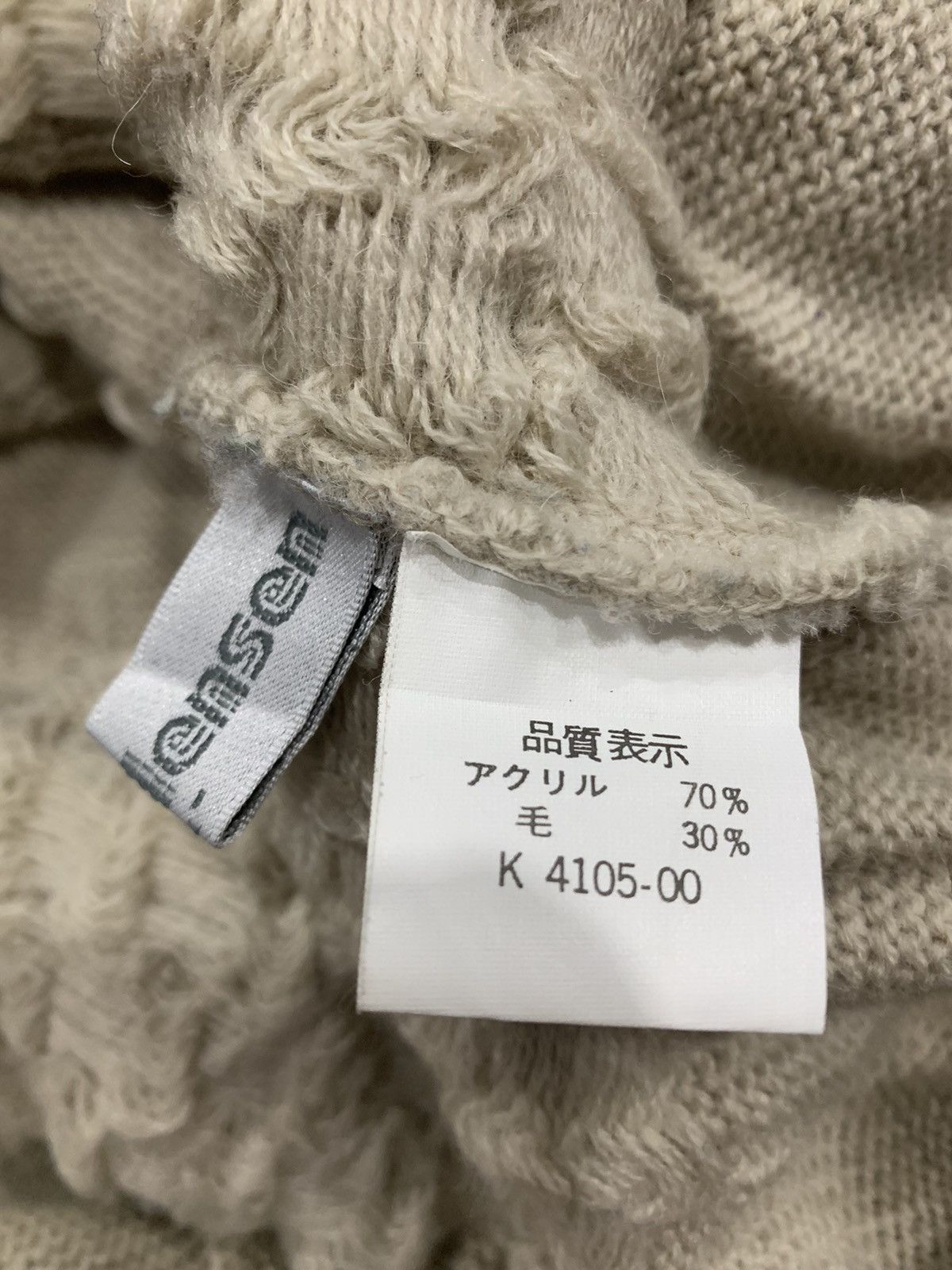 Japanese Brand Belle Ellensen Turtle Neck Wool Knitwear Size US L / EU 52-54 / 3 - 9 Thumbnail
