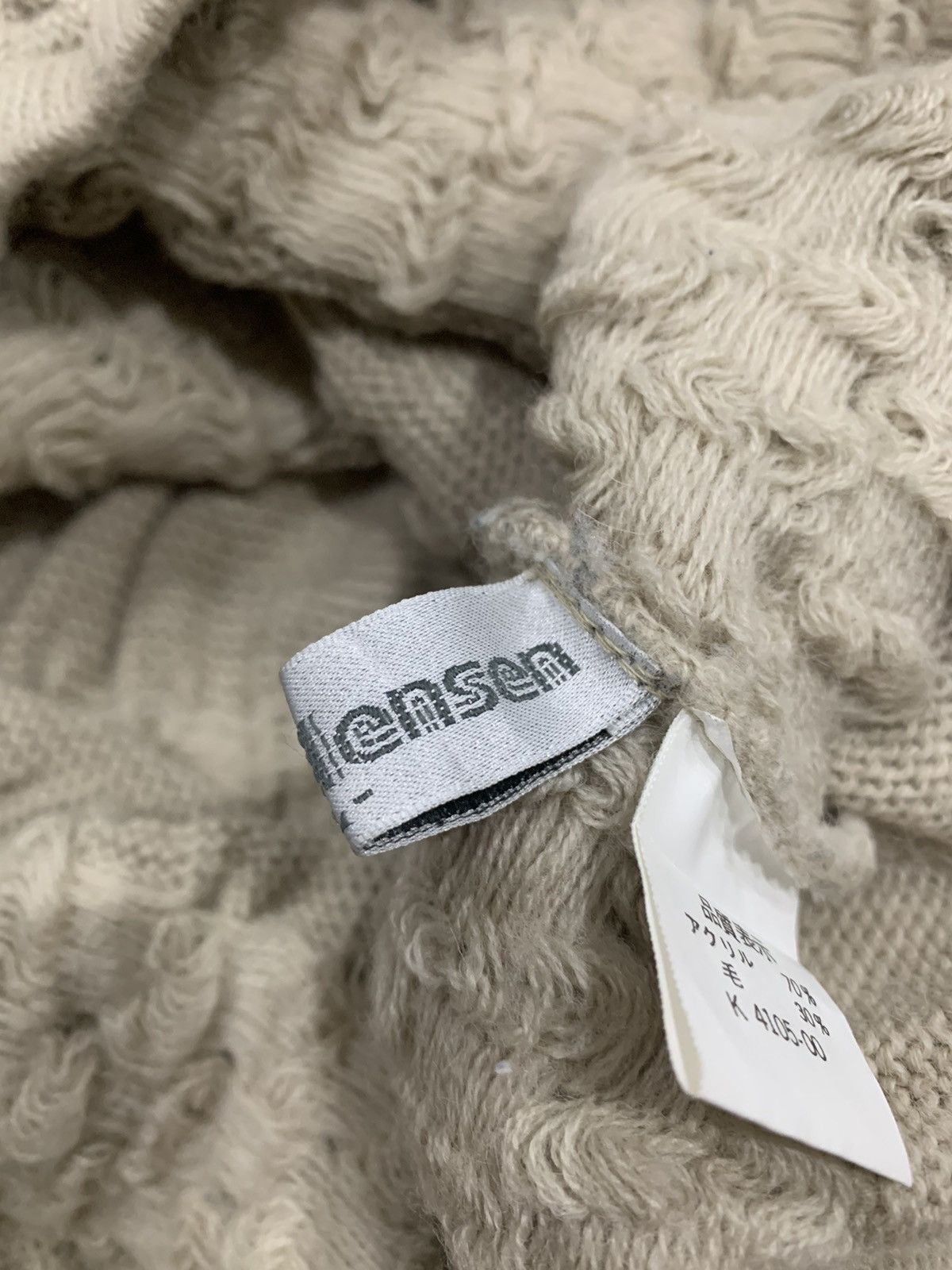 Japanese Brand Belle Ellensen Turtle Neck Wool Knitwear Size US L / EU 52-54 / 3 - 12 Thumbnail