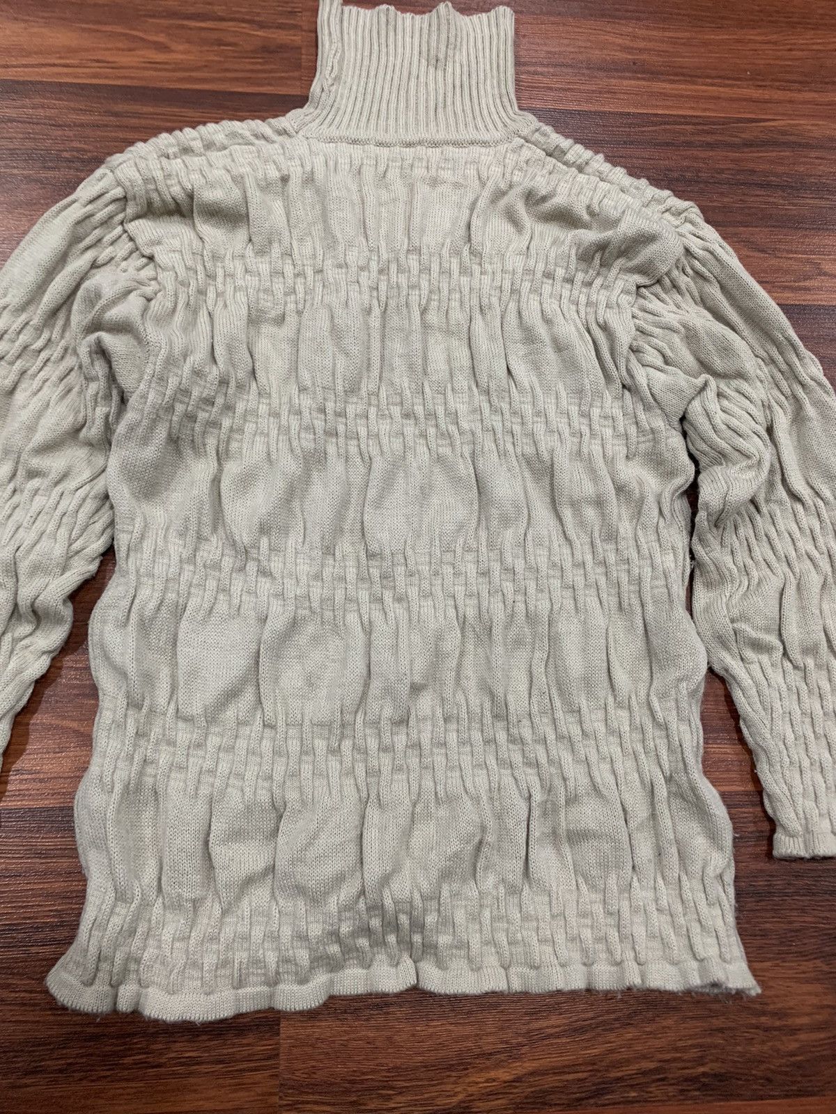 Japanese Brand Belle Ellensen Turtle Neck Wool Knitwear Size US L / EU 52-54 / 3 - 2 Thumbnail