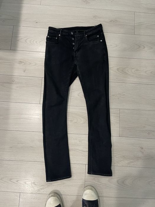 Rick Owens Drkshdw Rick Owens Waxed Stretchable Detroit Denim | Grailed