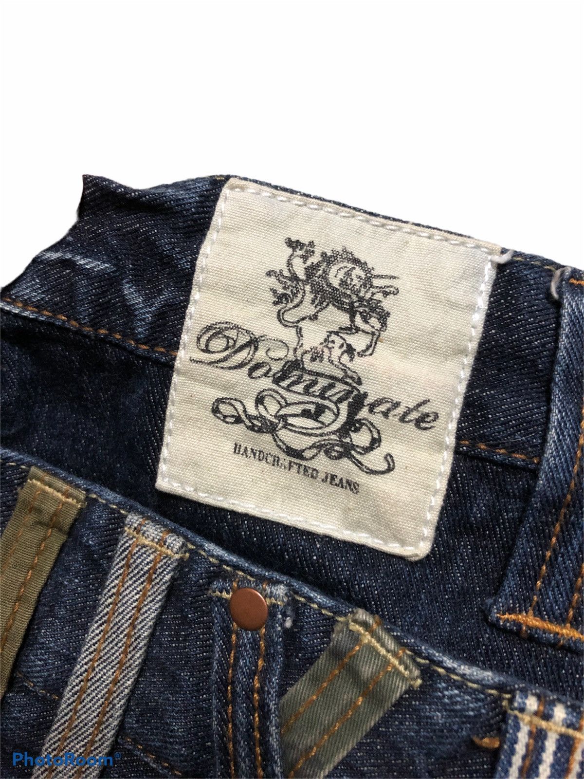 Japanese Brand DONINATE DOUBLE WAIST WASHED BLUE DENIM Size US 32 / EU 48 - 6 Thumbnail