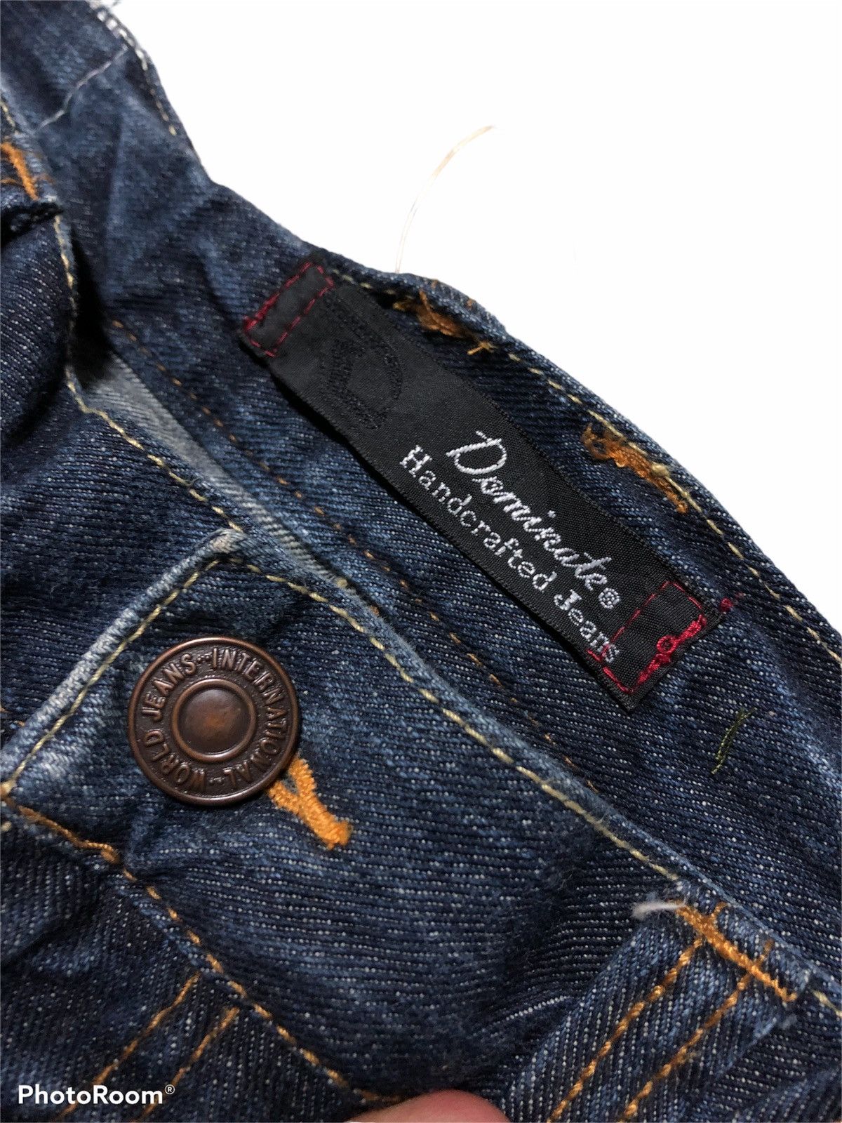 Japanese Brand DONINATE DOUBLE WAIST WASHED BLUE DENIM Size US 32 / EU 48 - 5 Thumbnail