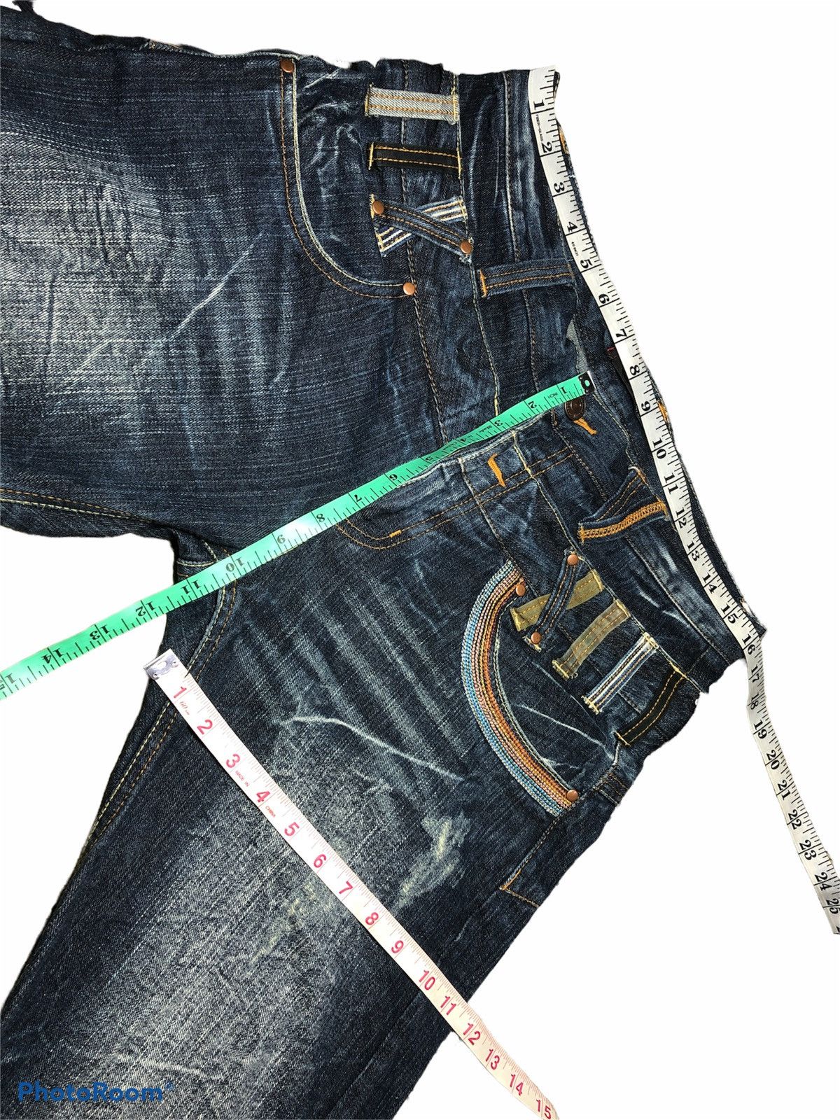 Japanese Brand DONINATE DOUBLE WAIST WASHED BLUE DENIM Size US 32 / EU 48 - 7 Thumbnail