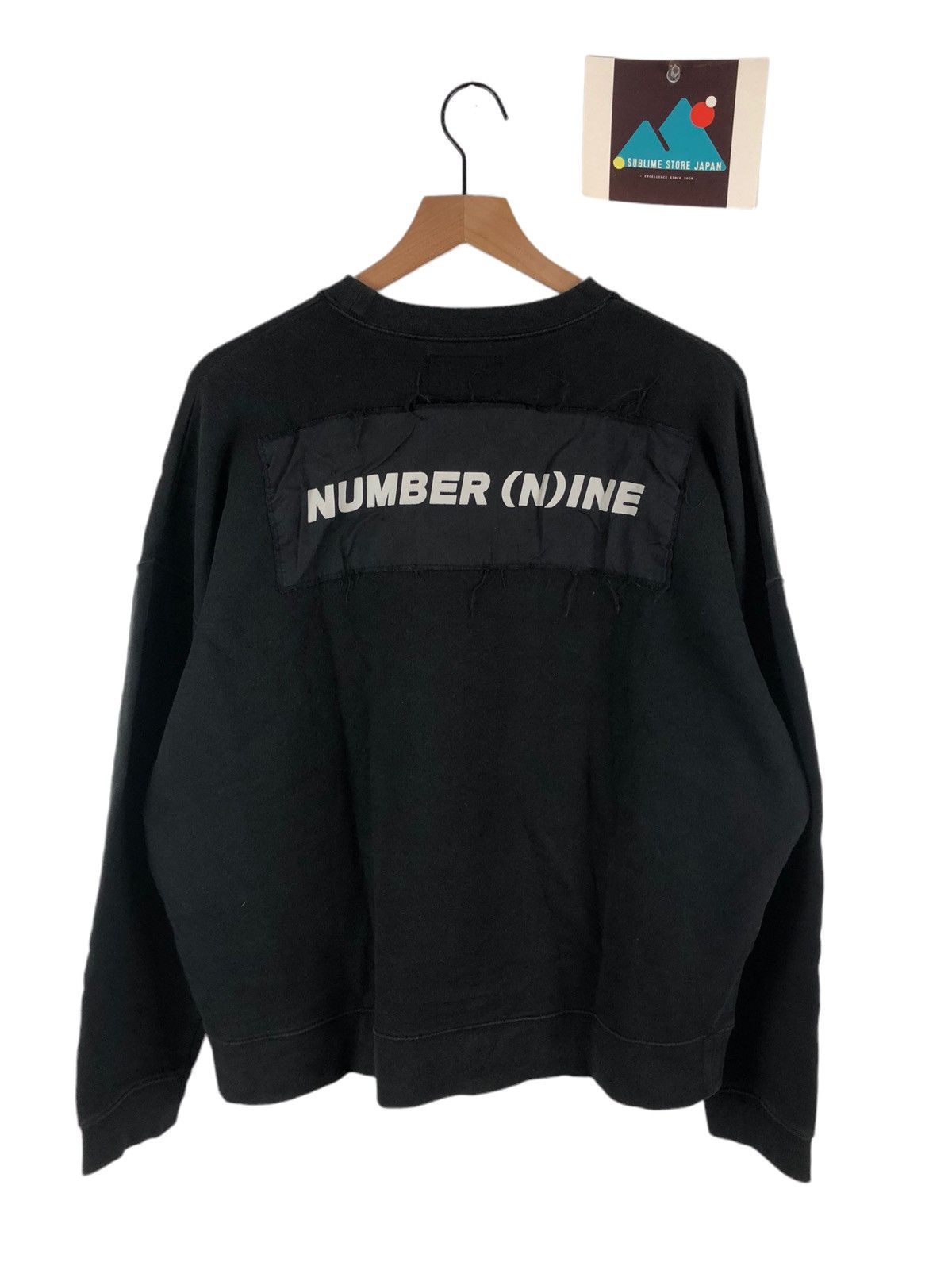 Number Nine Back Box Logo Sweatshirts