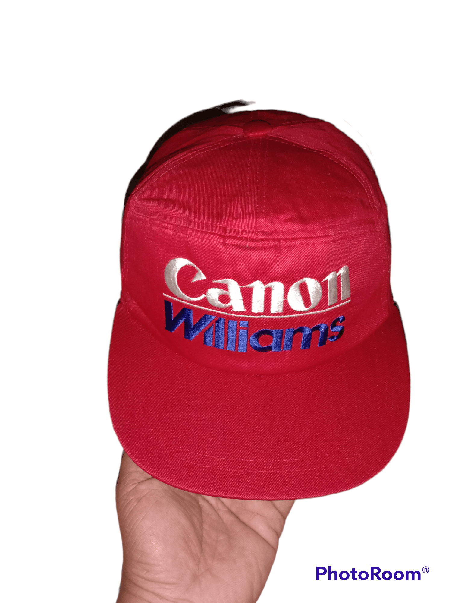 Canon Vintage 80's CANON WILLIAMS Racing Team 7 Panel Cap Size ONE SIZE - 1 Thumbnail