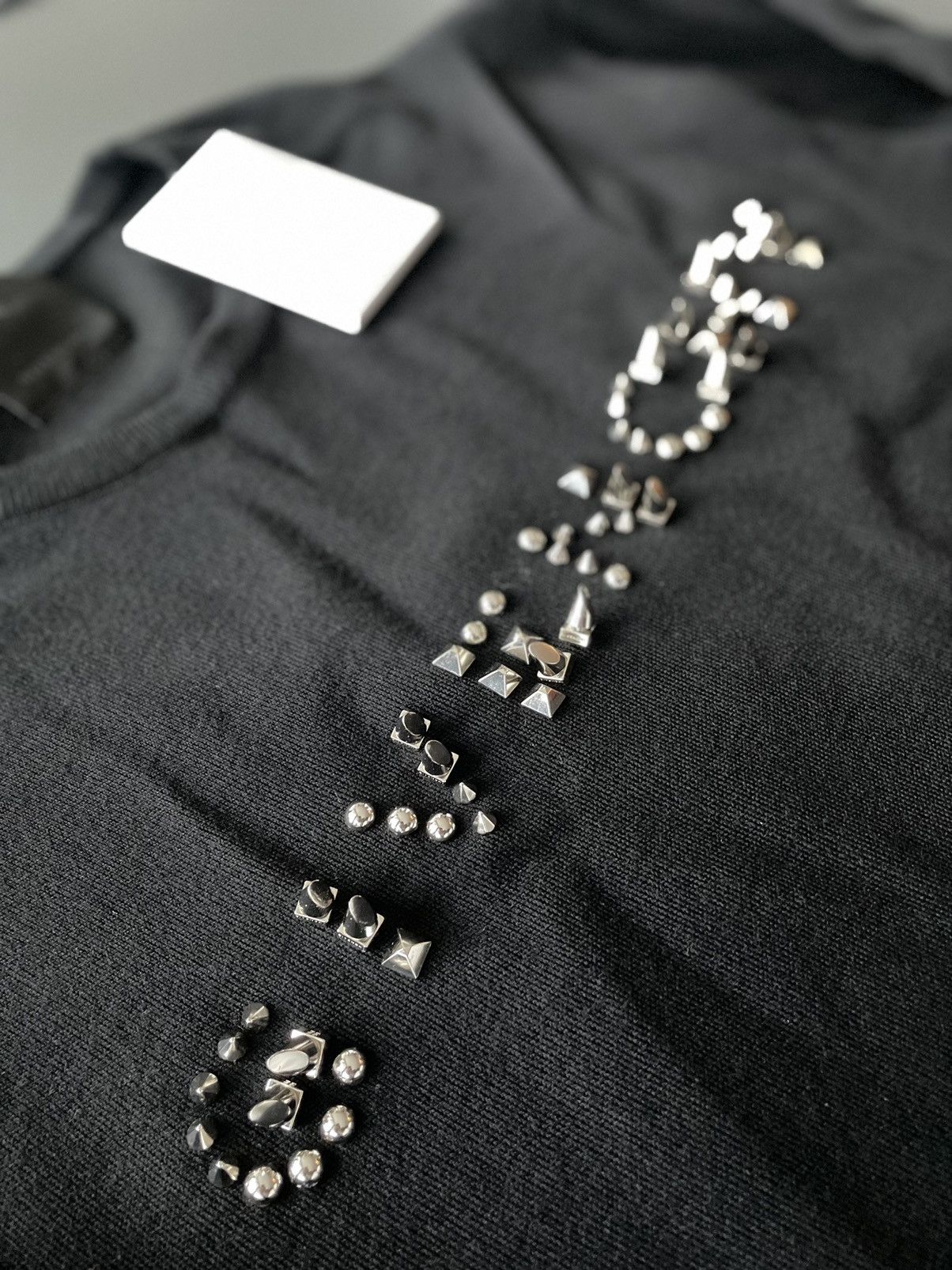 Givenchy Rare $1,650 Runway Brand New Limited Studded Crewneck Shirt Size US XL / EU 56 / 4 - 13 Thumbnail