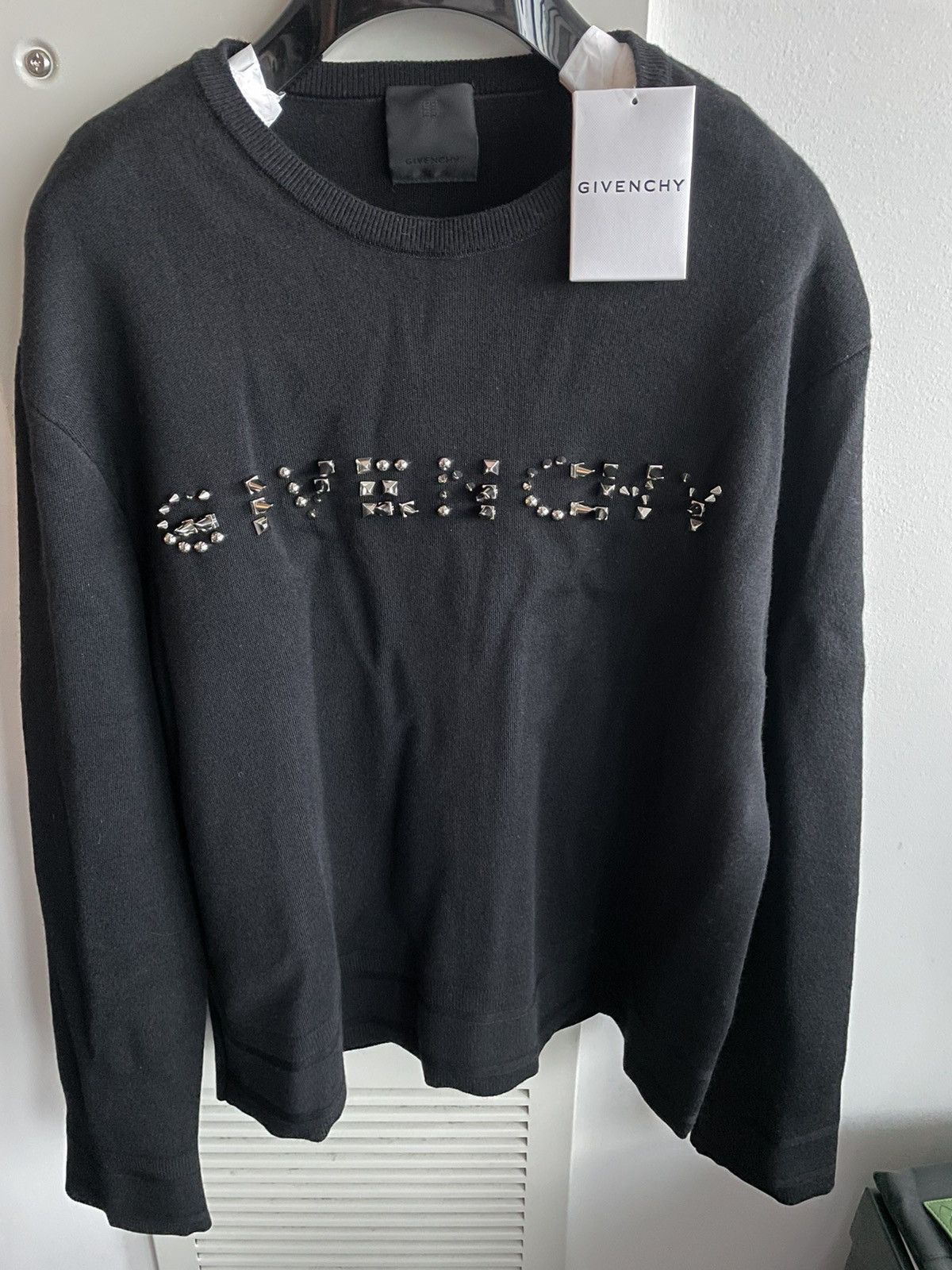 Givenchy Rare $1,650 Runway Brand New Limited Studded Crewneck Shirt Size US XL / EU 56 / 4 - 22 Thumbnail