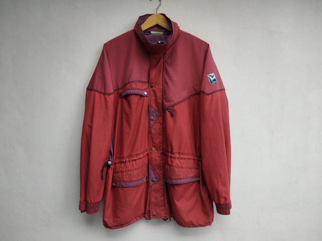 SALEWA 90's Salewa Garment Dyed Oversize Jacket, Lampo Zipper Size US L / EU 52-54 / 3 - 1 Thumbnail