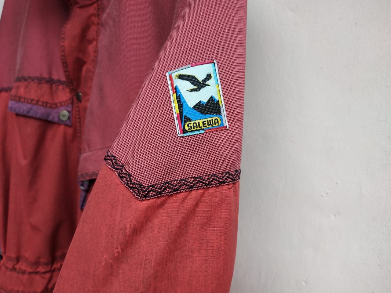 SALEWA 90's Salewa Garment Dyed Oversize Jacket, Lampo Zipper Size US L / EU 52-54 / 3 - 6 Thumbnail