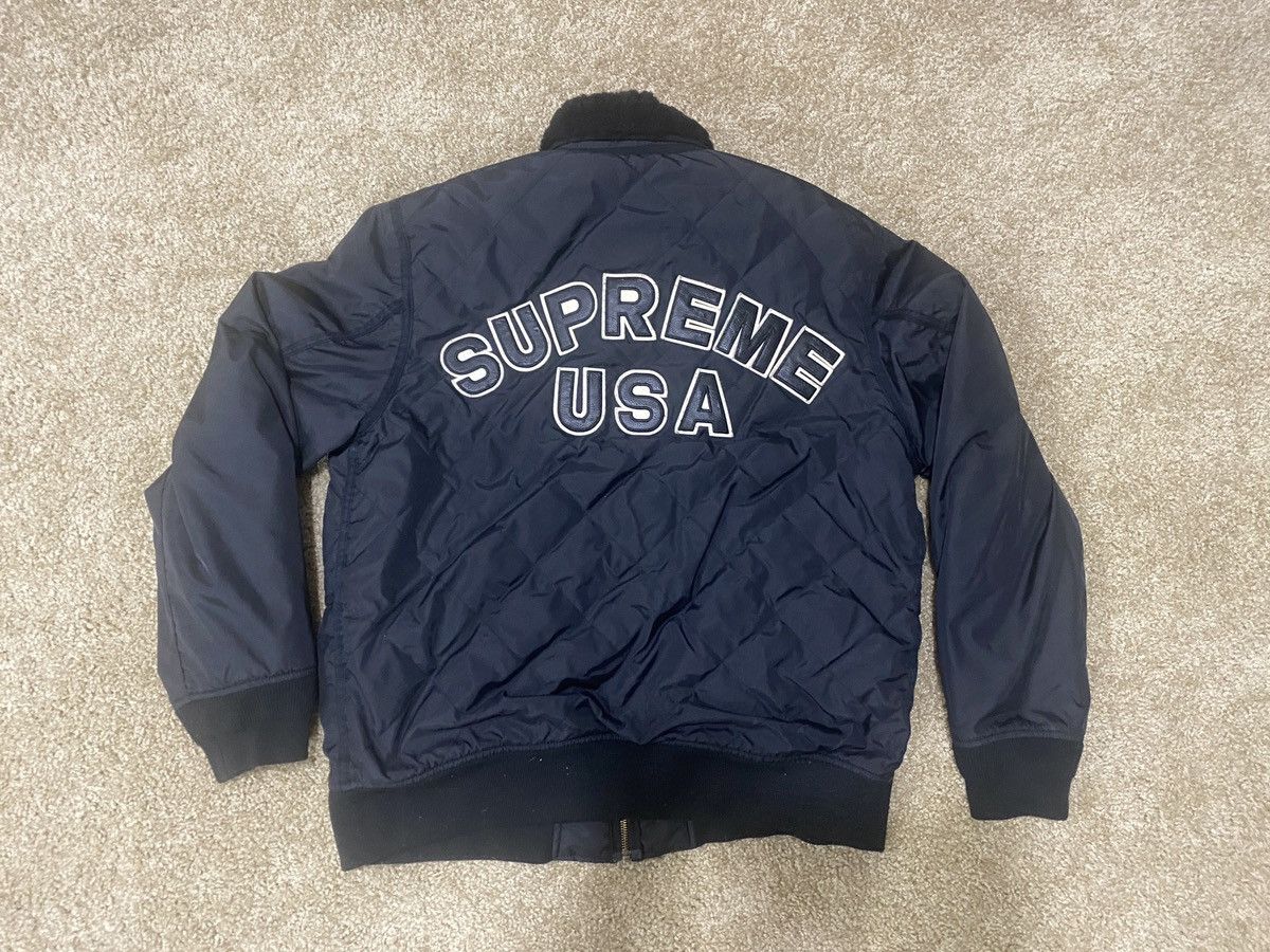 Supreme Supreme Tanker Quilted Jacket Black XL | Grailed