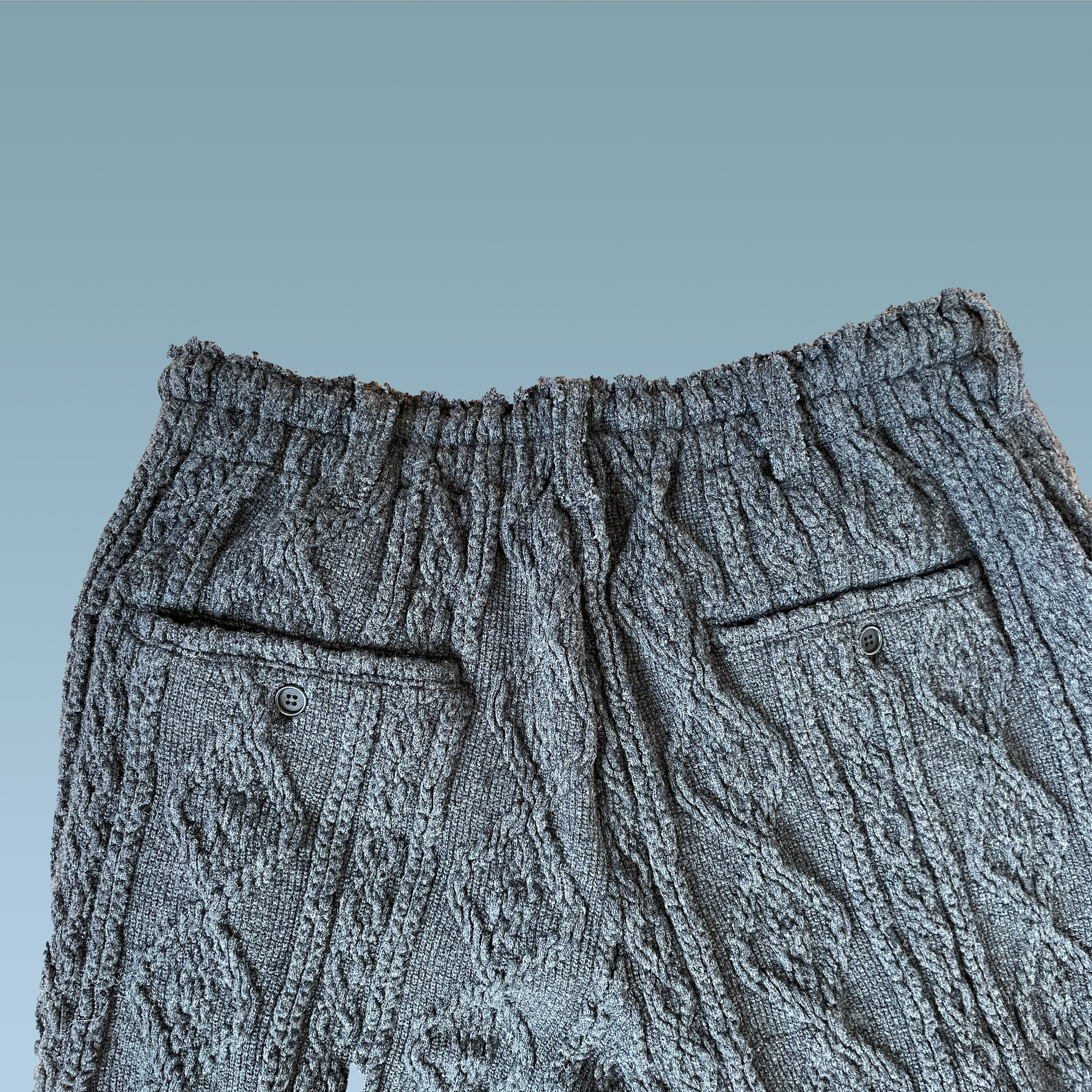 Yohji Yamamoto Yohji Yamamoto AW15 Massive Knit Pants Size US 33 - 5 Thumbnail