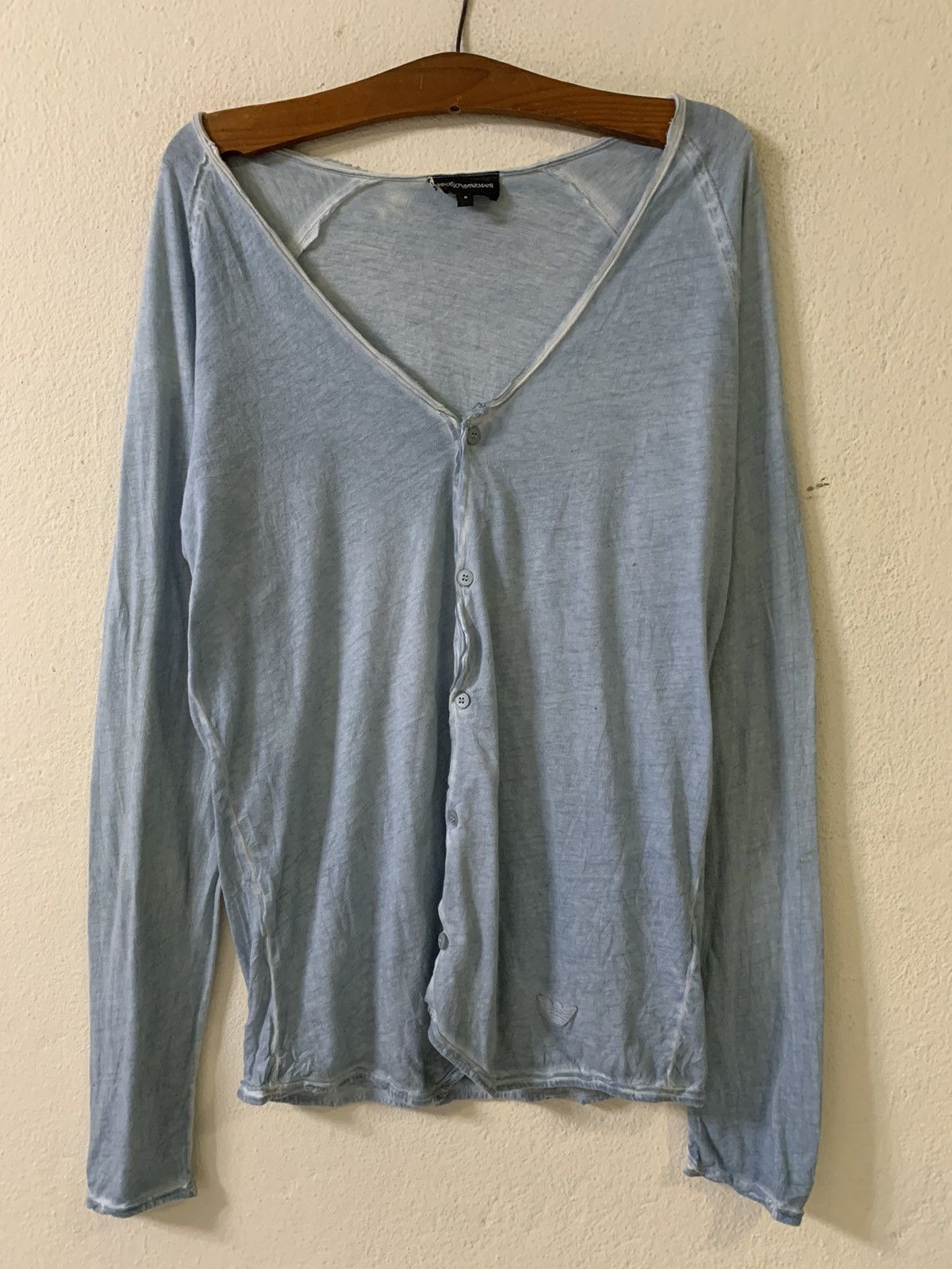 Emporio Armani Vintage Emporio Armani Long Sleeve Tshirt Size US S / EU 44-46 / 1 - 1 Thumbnail