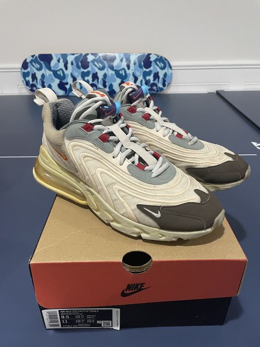 men travis scott x nike air max 270 react cactus trails