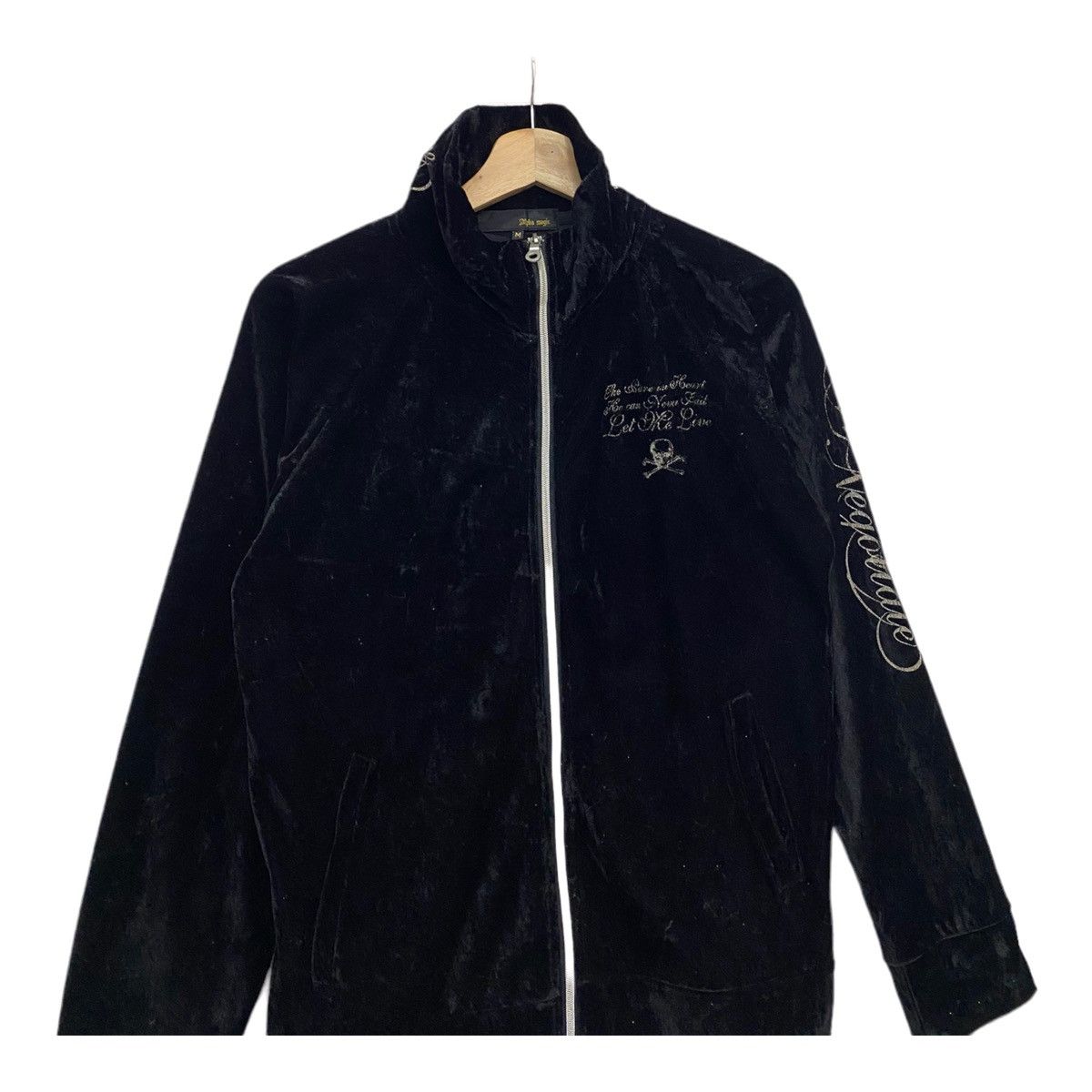 Le Grande Bleu (L.G.B.) SKULLS🔥ALPHA MAGIC SKILLS EMBROIDERY VELVET ZIP JACKET Size US S / EU 44-46 / 1 - 5 Thumbnail
