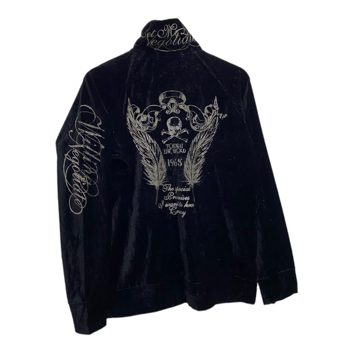 Le Grande Bleu (L.G.B.) SKULLS🔥ALPHA MAGIC SKILLS EMBROIDERY VELVET ZIP JACKET Size US S / EU 44-46 / 1 - 3 Thumbnail