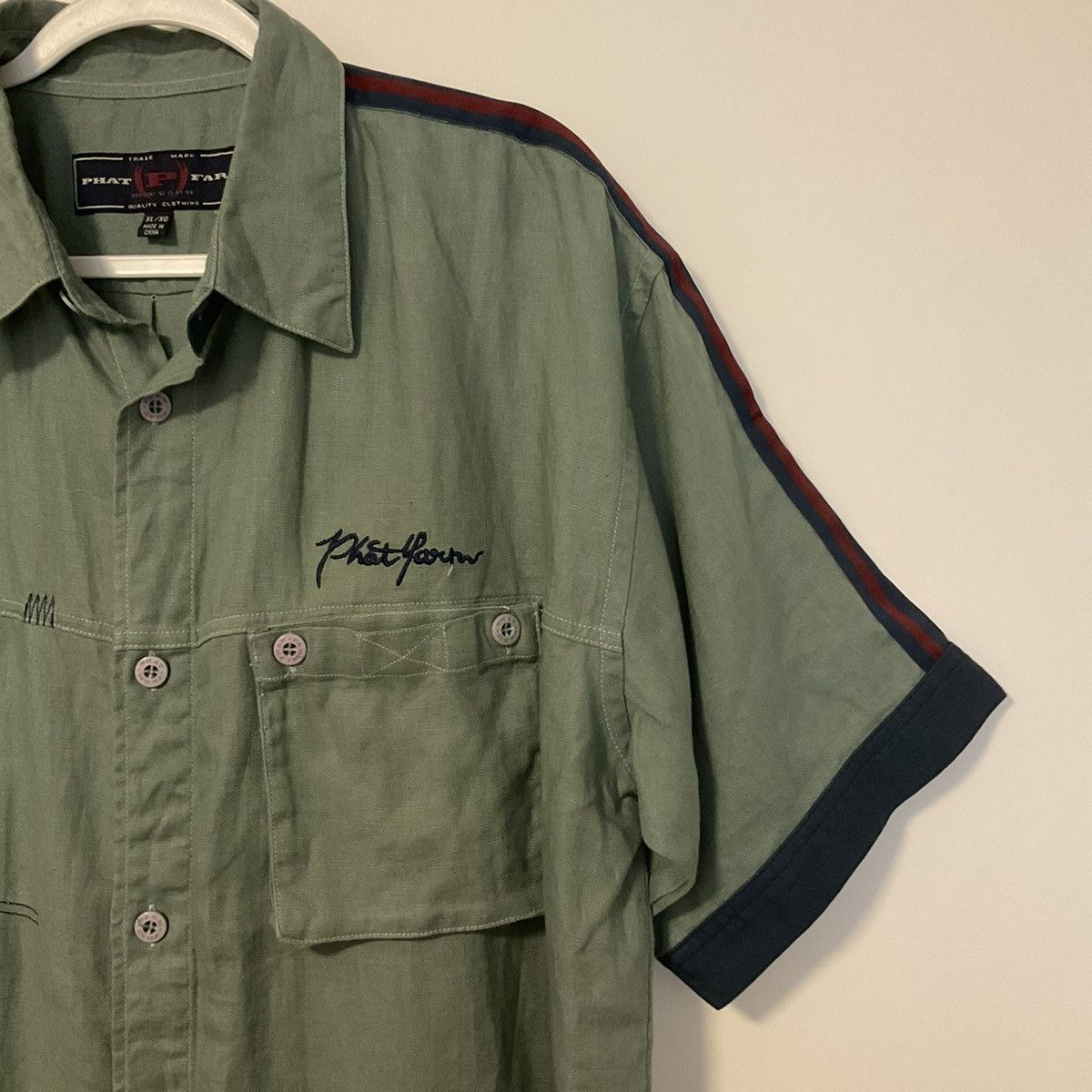 Vintage Vintage Phat Farm Button Front Short Sleeve Shirt Size US XL / EU 56 / 4 - 4 Thumbnail