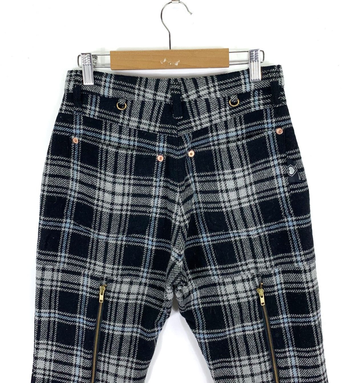 Punk and Yo VINTAGE SUPER LOVERS PUNK GOTHIC BONDAGE TARTAN PANT Size US 26 / EU 42 - 3 Thumbnail