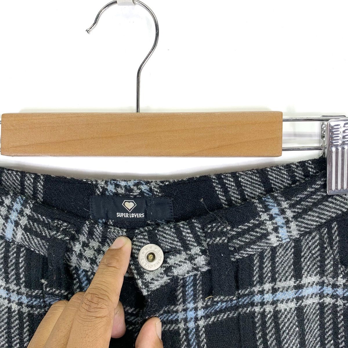 Punk and Yo VINTAGE SUPER LOVERS PUNK GOTHIC BONDAGE TARTAN PANT Size US 26 / EU 42 - 8 Thumbnail