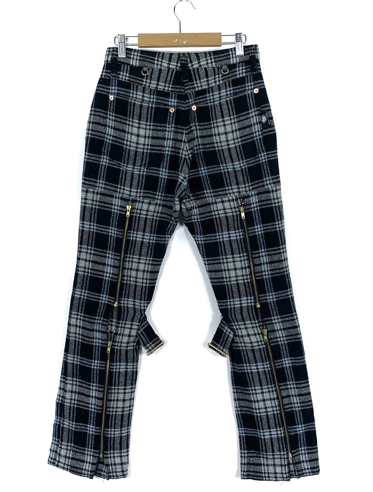 Punk and Yo VINTAGE SUPER LOVERS PUNK GOTHIC BONDAGE TARTAN PANT Size US 26 / EU 42 - 1 Thumbnail