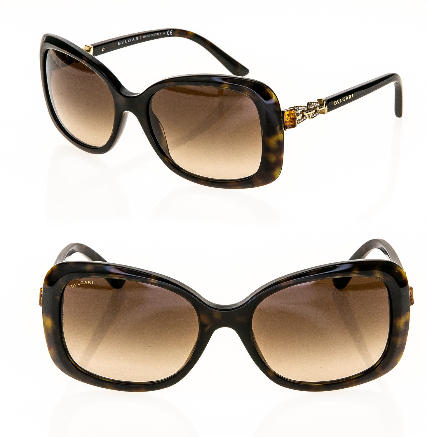 BVLGARI 8144 CATENE Brown Chain Jewel Sunglass BV8144B