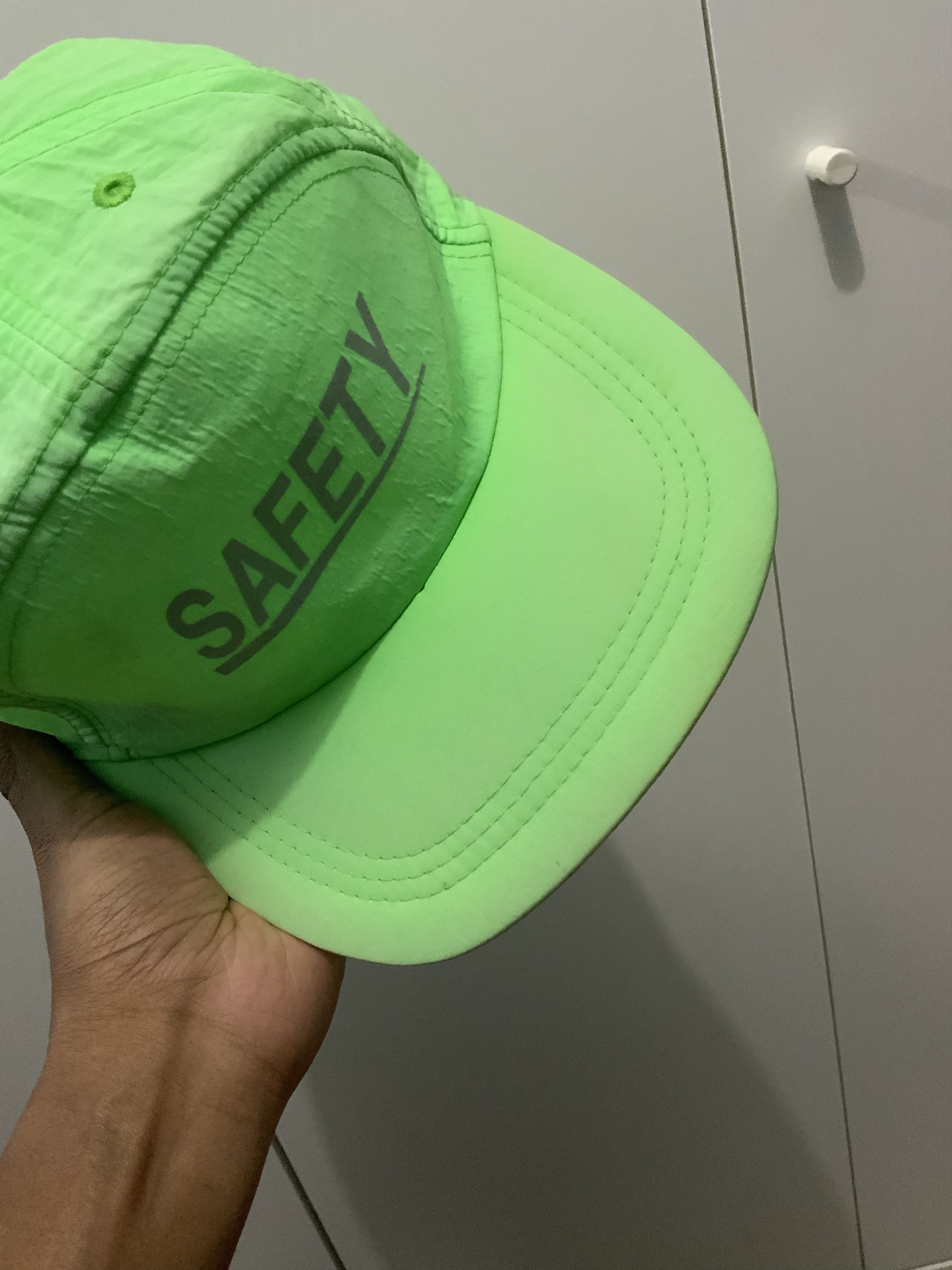 Vintage Vintage Nylon Safety Fade Hat Size ONE SIZE - 14 Thumbnail