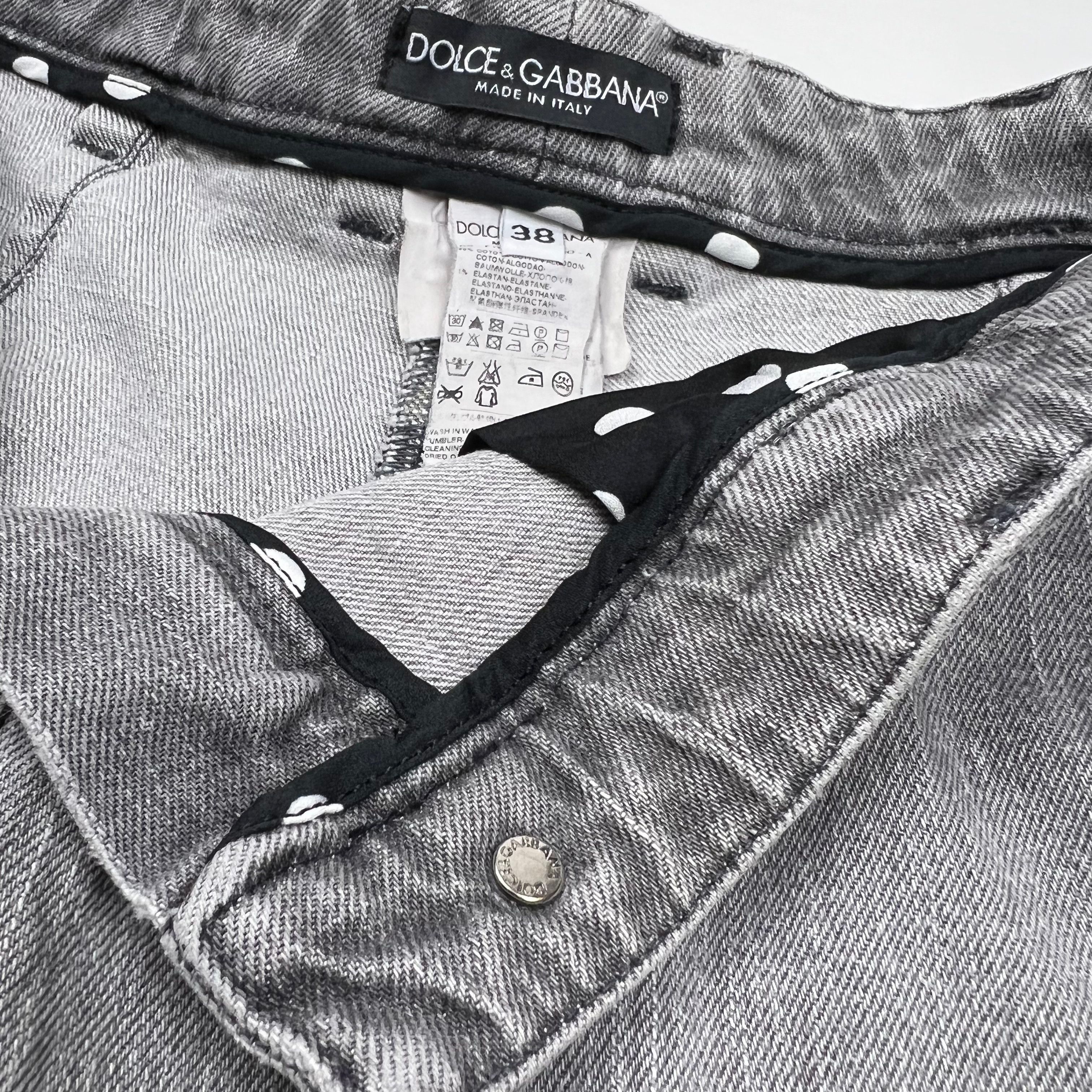 Dolce & Gabbana Dolce&Gabbana High Waisted Shorts Light Grey SZ 24" (IT 38) Size 24" / US 00 / IT 34 - 4 Thumbnail