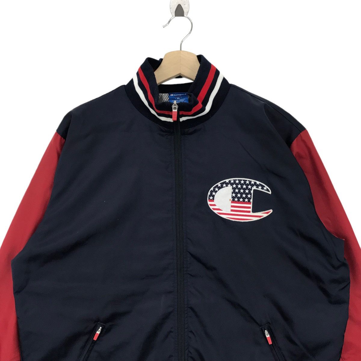 Champion Champion Big Logo USA Jacket Sweater Hiphop Swag Streetwear Size US XL / EU 56 / 4 - 2 Thumbnail