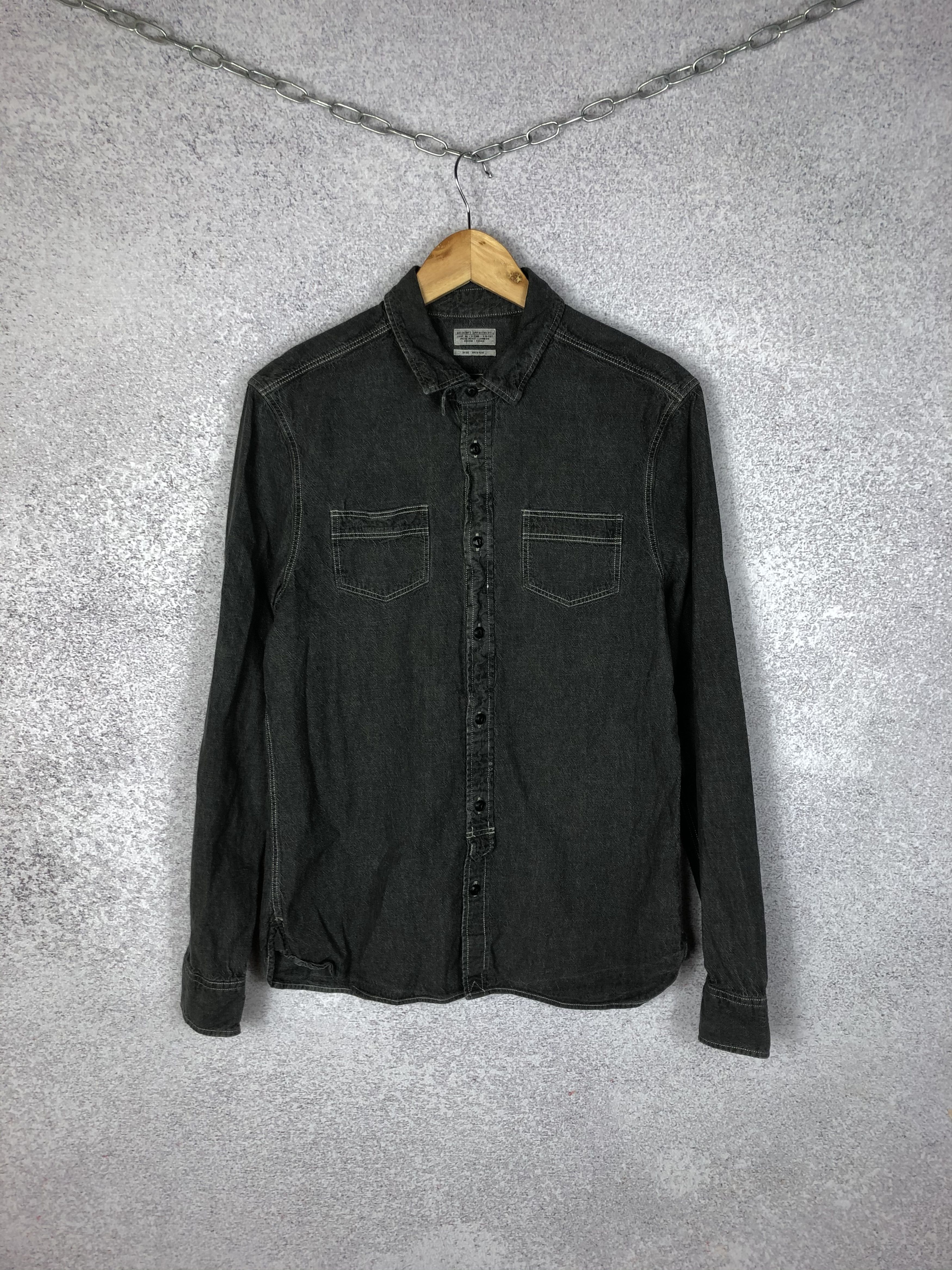 Allsaints Allsaints Denim Button Up Long Sleeve shirt Size US M / EU 48-50 / 2 - 1 Thumbnail