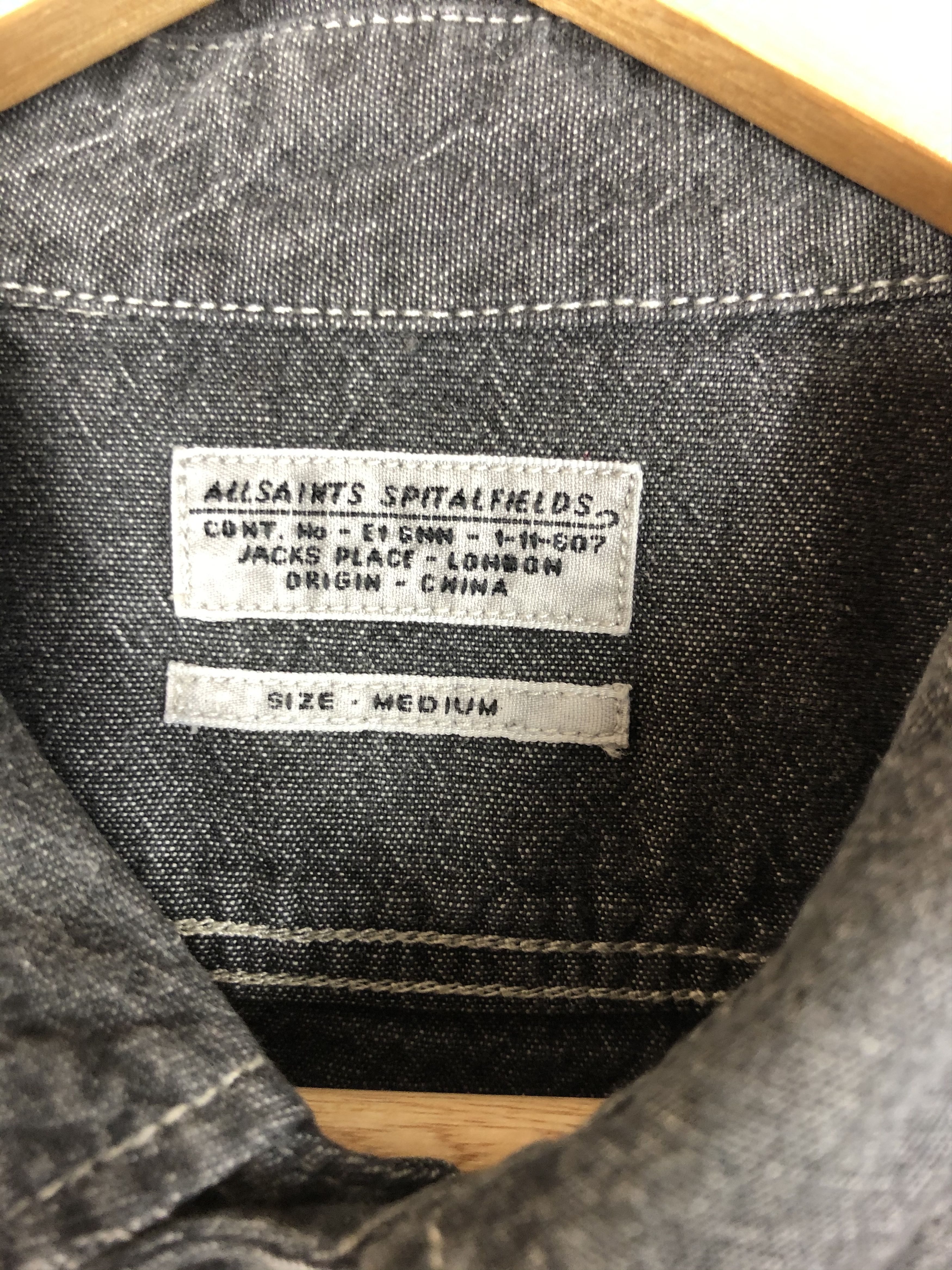 Allsaints Allsaints Denim Button Up Long Sleeve shirt Size US M / EU 48-50 / 2 - 7 Thumbnail