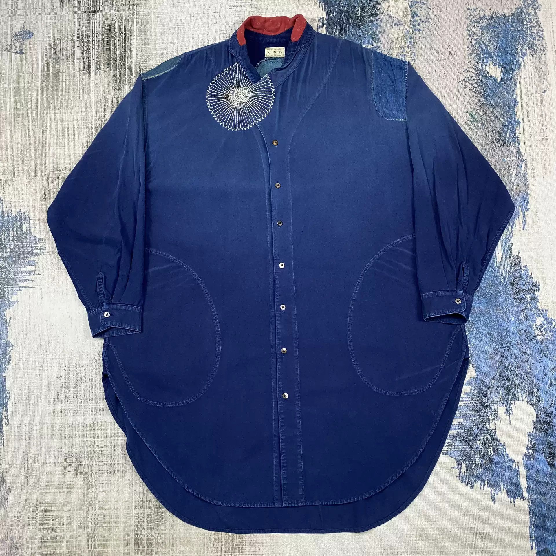 Kapital Kapital Blue Dye Long Shirt Grailed