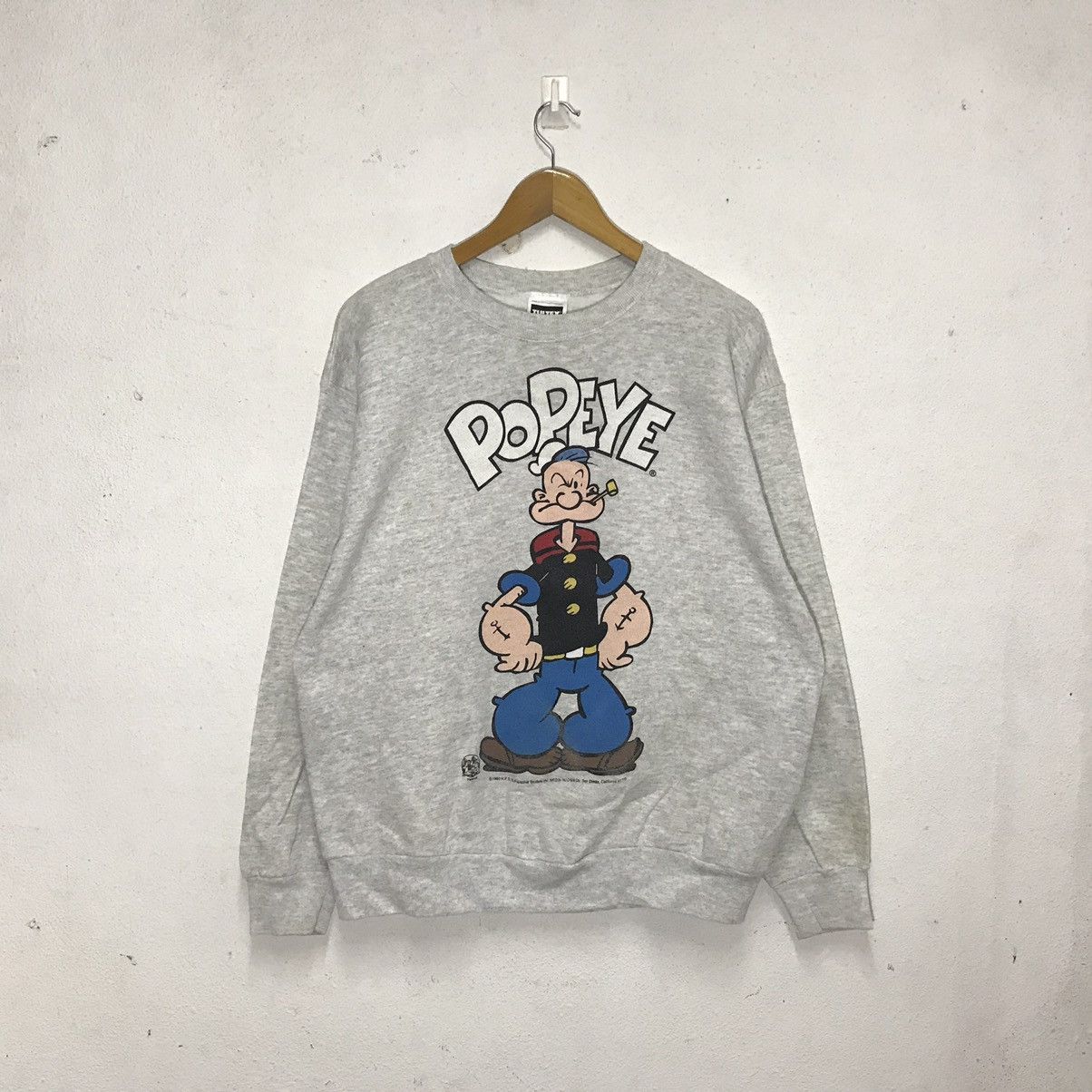 Popeye Patched Vintage Green Sweatshirt main image 0