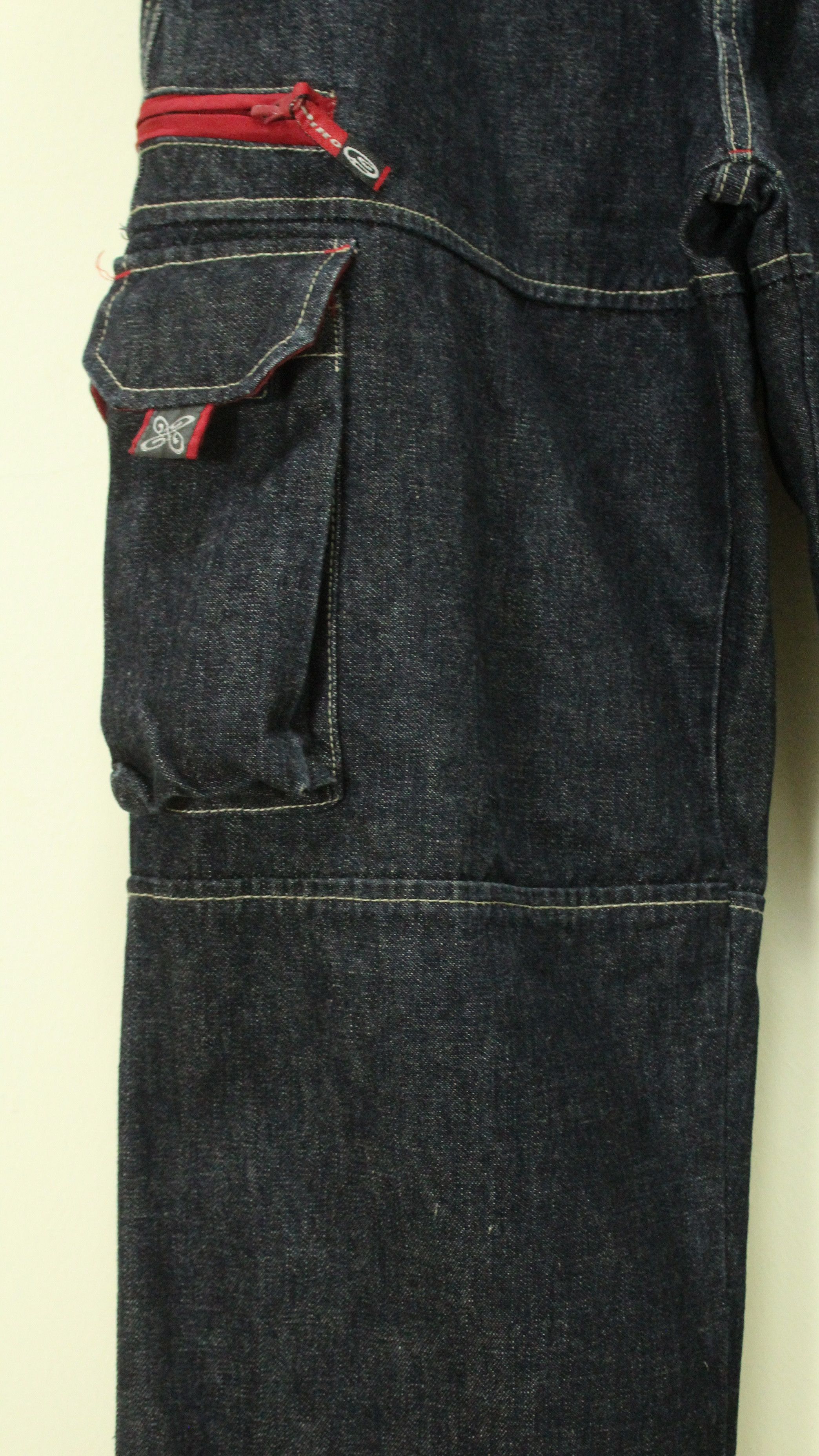 Vintage Vintage PIKO Denim Utility Cargos Pants pockets Surf Size US 27 - 5 Thumbnail