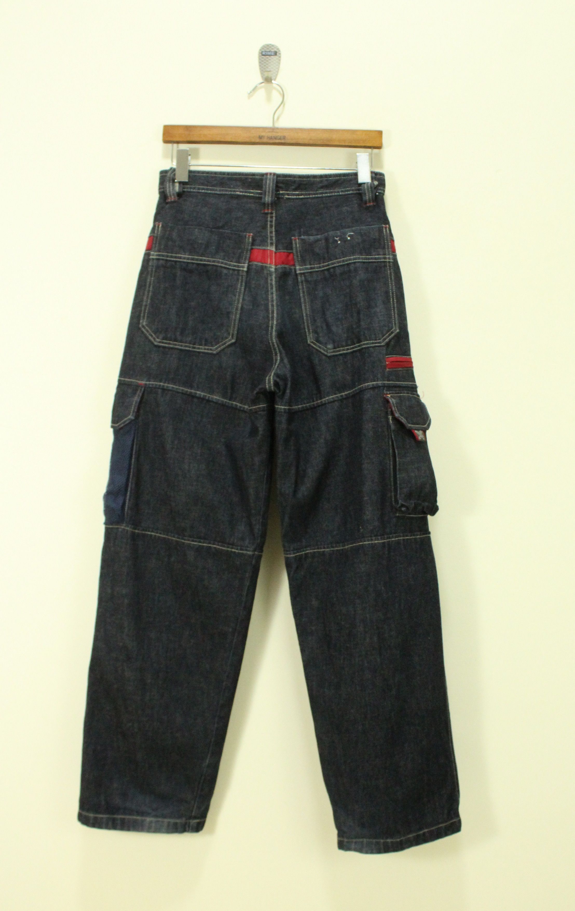 Vintage Vintage PIKO Denim Utility Cargos Pants pockets Surf Size US 27 - 7 Thumbnail