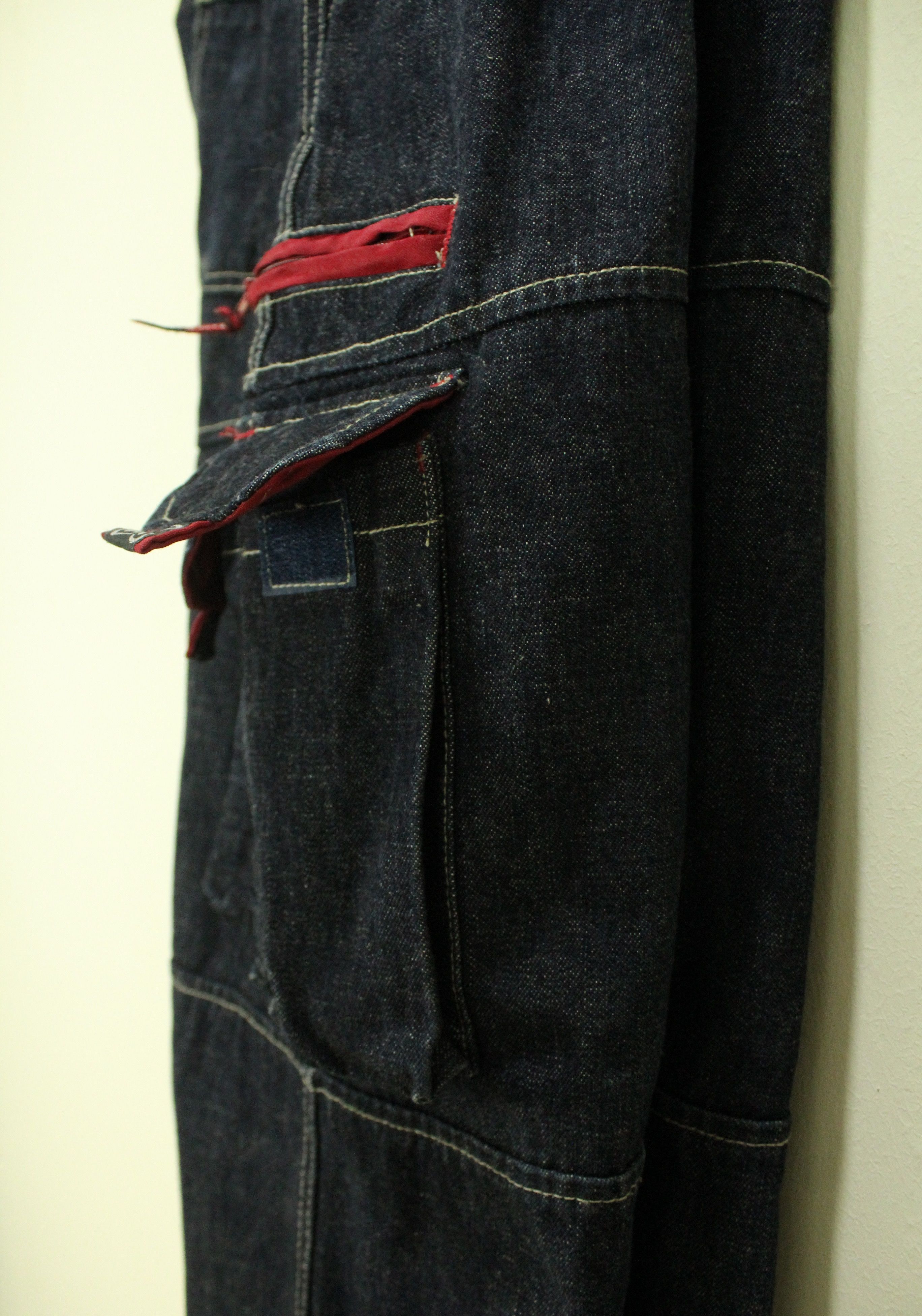 Vintage Vintage PIKO Denim Utility Cargos Pants pockets Surf Size US 27 - 15 Thumbnail