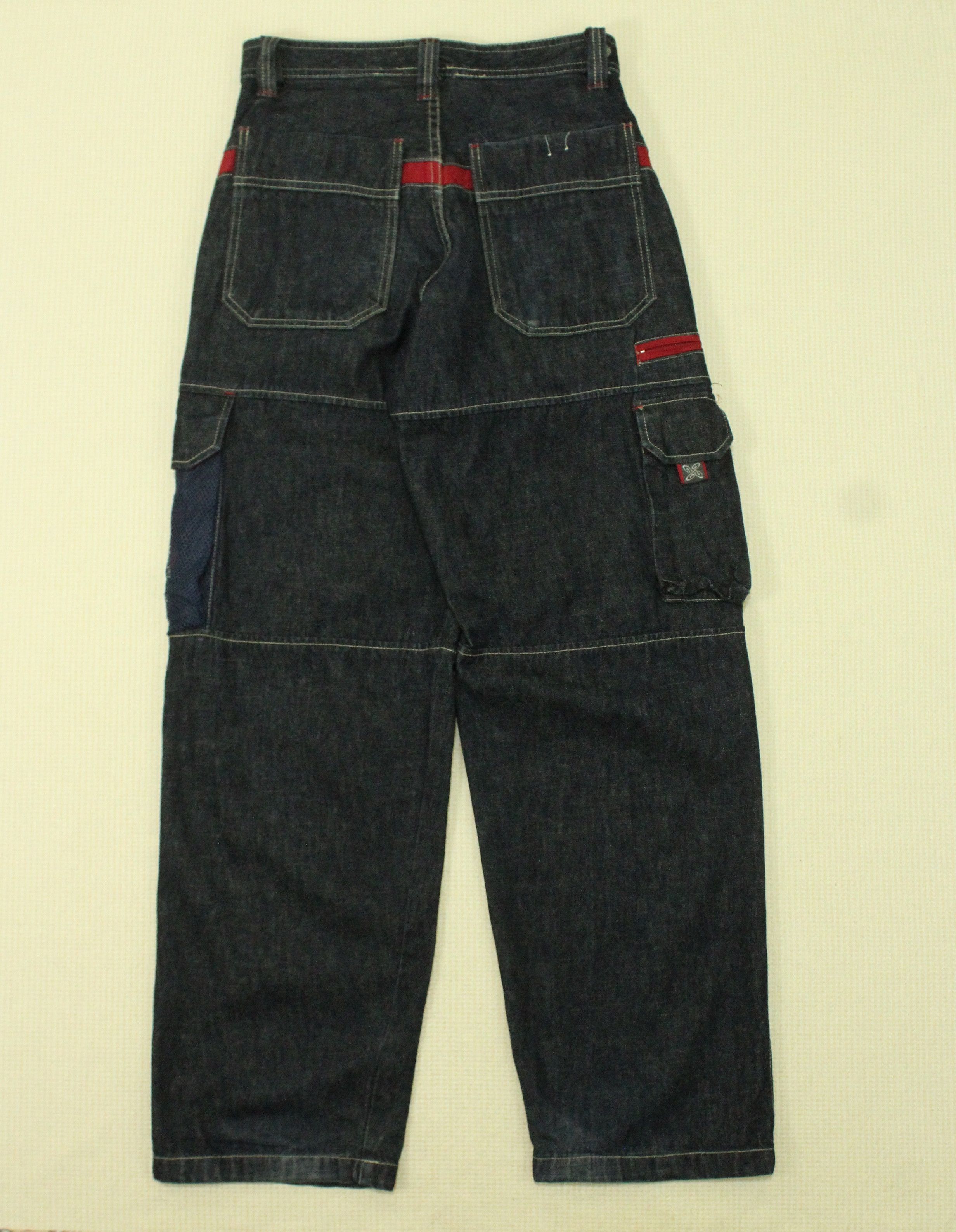 Vintage Vintage PIKO Denim Utility Cargos Pants pockets Surf Size US 27 - 17 Thumbnail